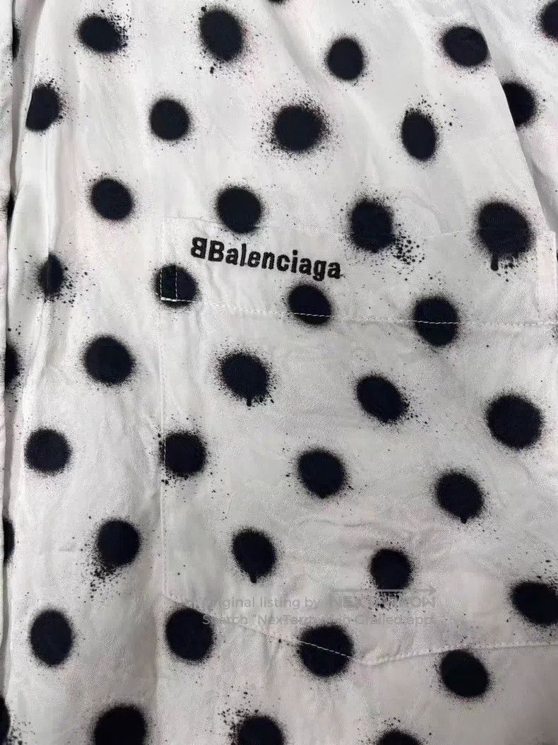 Balenciaga Balenciaga Floral Long Sleeve Shirt Women's White Size XS / US 0-2 / IT 36-38 - 3 Thumbnail