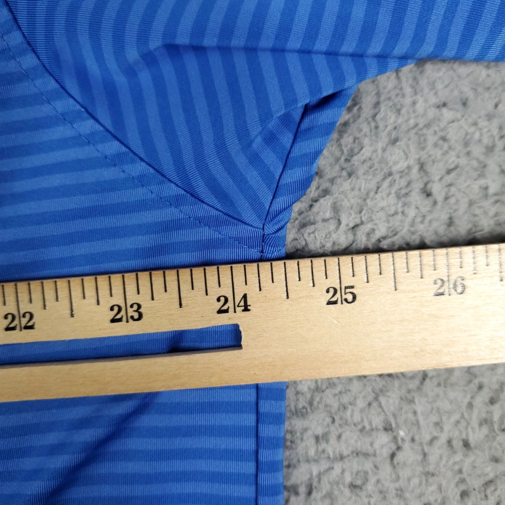 Footjoy FJ Polo Shirt Mens XL Blue Striped Golf Short Sleeve Shirt Polo Size US XL / EU 56 / 4 - 7 Thumbnail