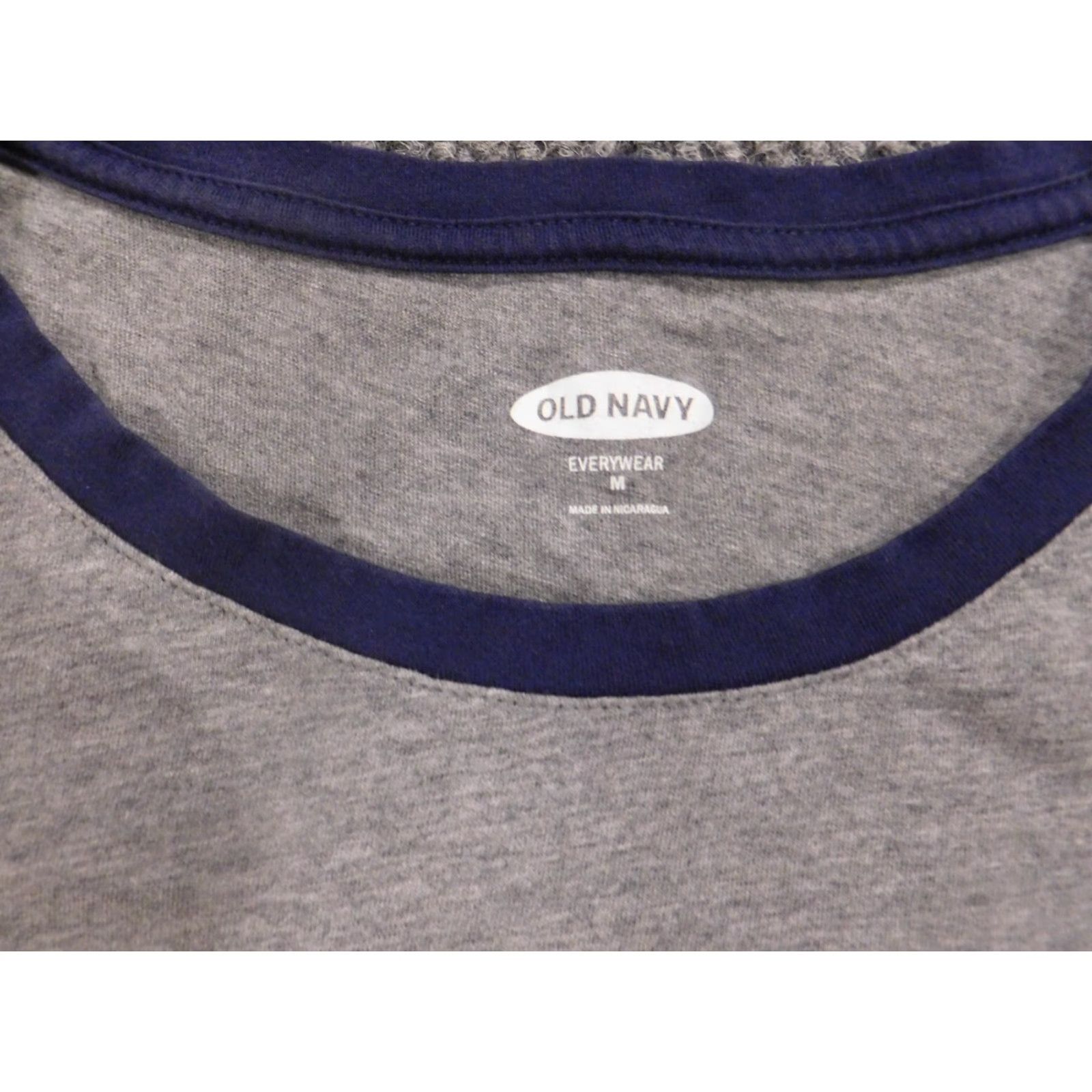 Old Navy Old Navy Womens Blouse M Gray Short Sleeve Round Neck Pullover Cotton Stretch Casual Regular Womens Size M / US 6-8 / IT 42-44 - 6 Thumbnail