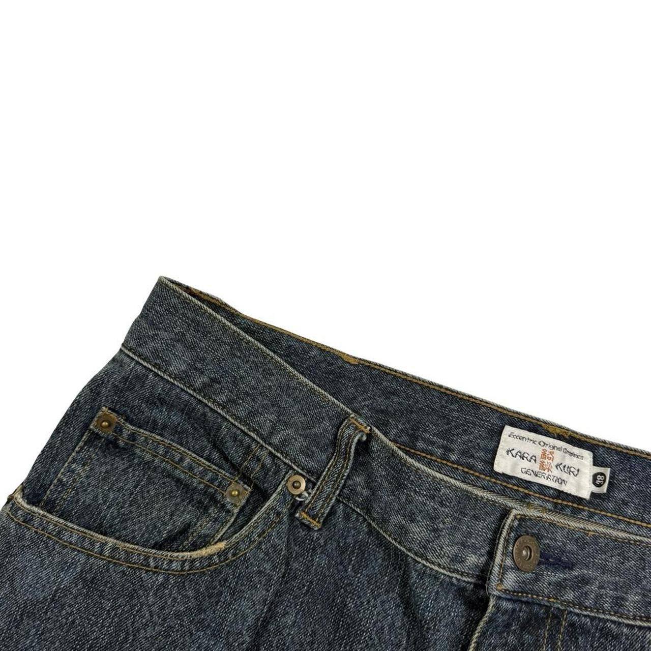 Karakuri Tamashii Karakuri Tamashii Embroidered Dragon Japanese Jeans Waist 37 Size US 37 - 5 Thumbnail