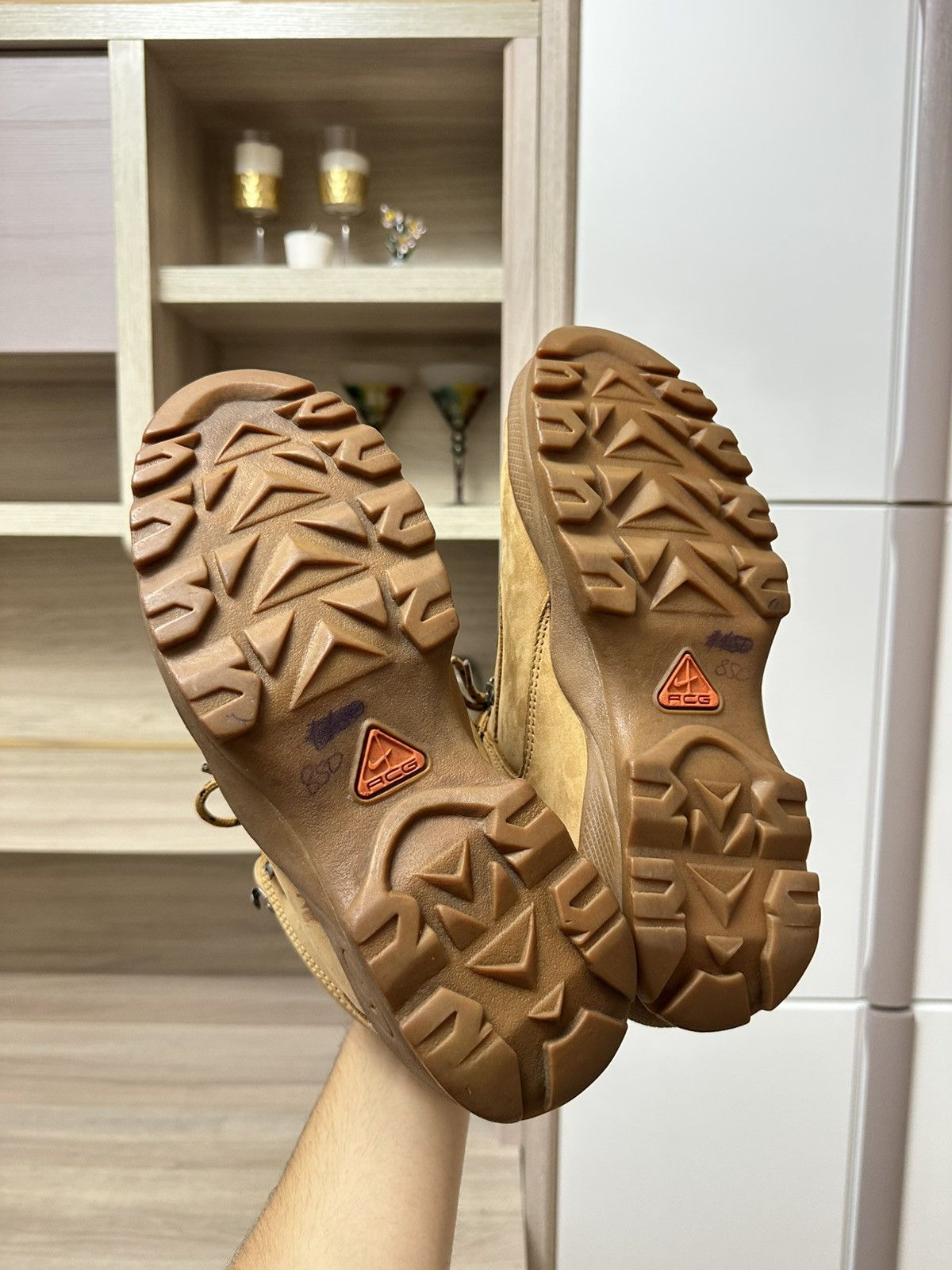 Nike ACG Nike ACG Brown Suede Leather Trail Hiking Boots Shoes Mens Size US 9.5 / EU 42-43 - 14 Thumbnail