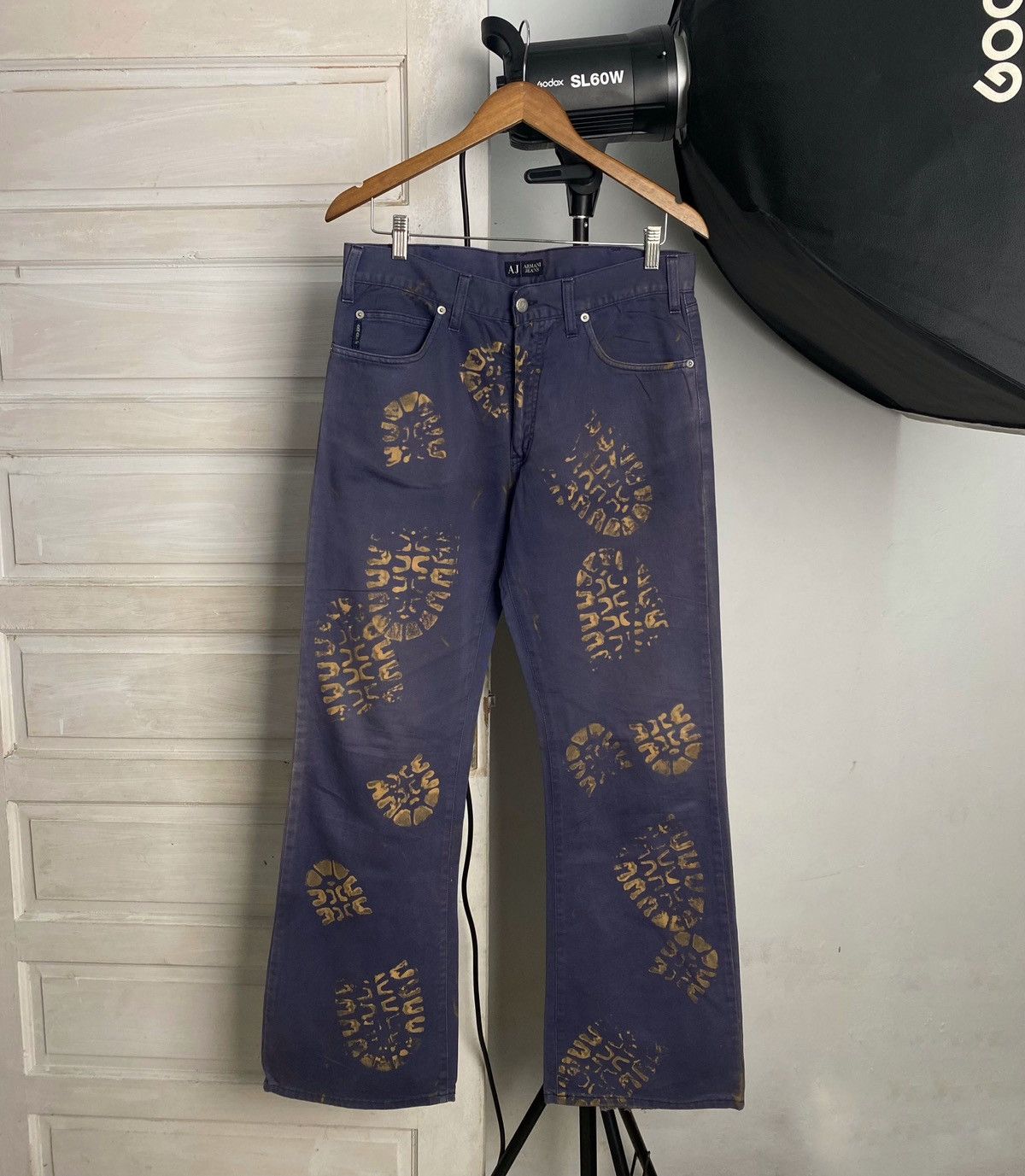 Armani Archival Armani Laguna boot stamp pants Size US 33 - 3 Thumbnail