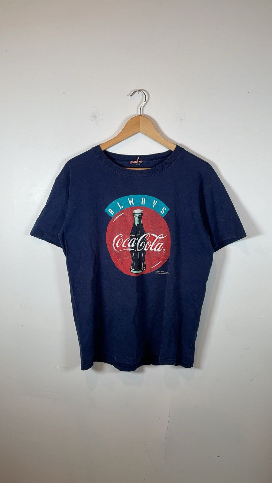 Vintage 1994 Coca-Cola “Always” Embroidered Graphic T-Shirt Size US L / EU 52-54 / 3 - 1 Thumbnail