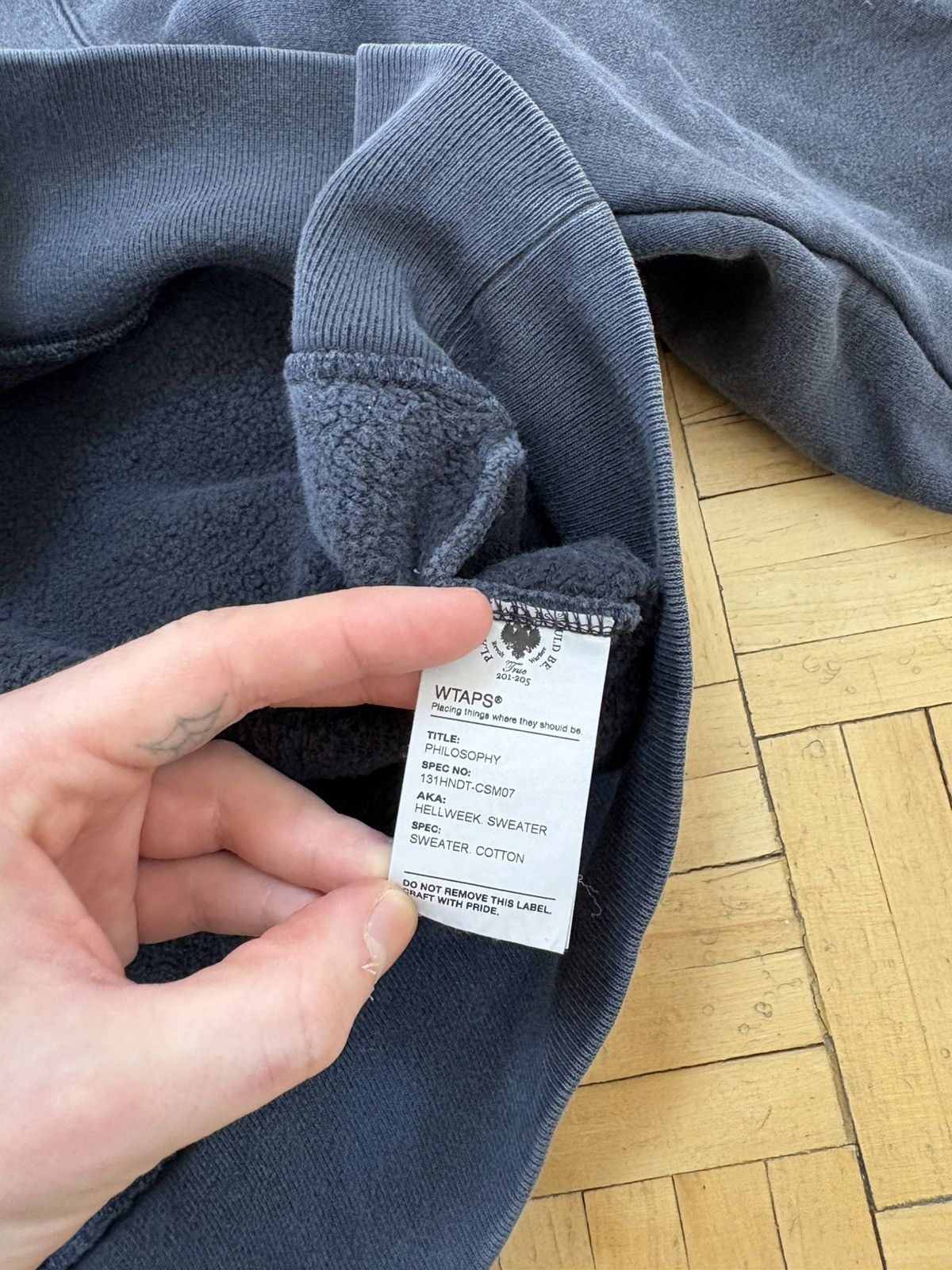 Wtaps Wtaps Made in Japan Fade Black Sweatshirt Size US M / EU 48-50 / 2 - 5 Thumbnail