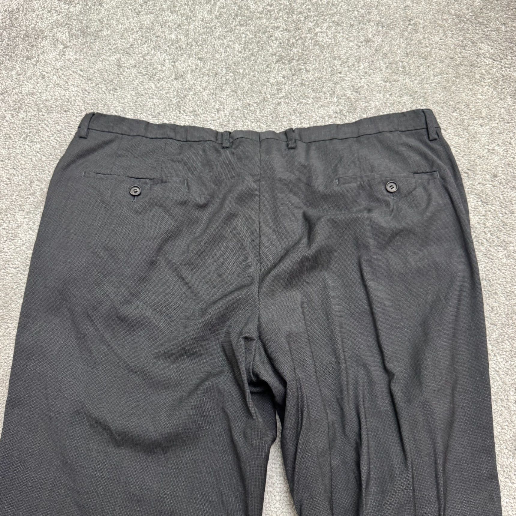 Hugo Boss VINTAGE Hugo Boss Dress Pants Mens 48R Wool Straight Gray Business Casual Formal Workwear Size US 32 / EU 48 - 3 Thumbnail