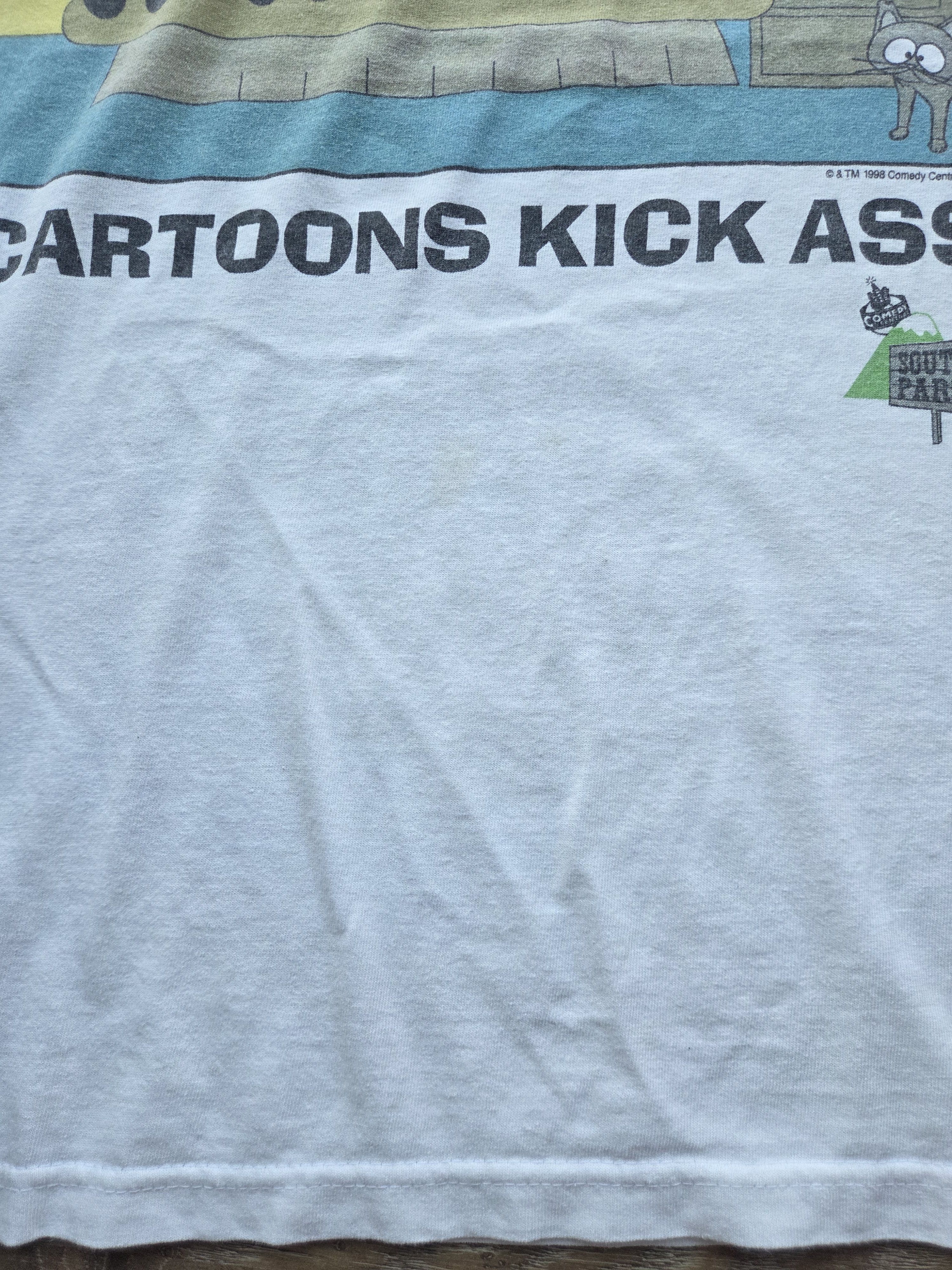 Cartoon Network Vintage 90s South Park Cartoon Kick Ass Comedy Central Shirt Size US L / EU 52-54 / 3 - 7 Thumbnail