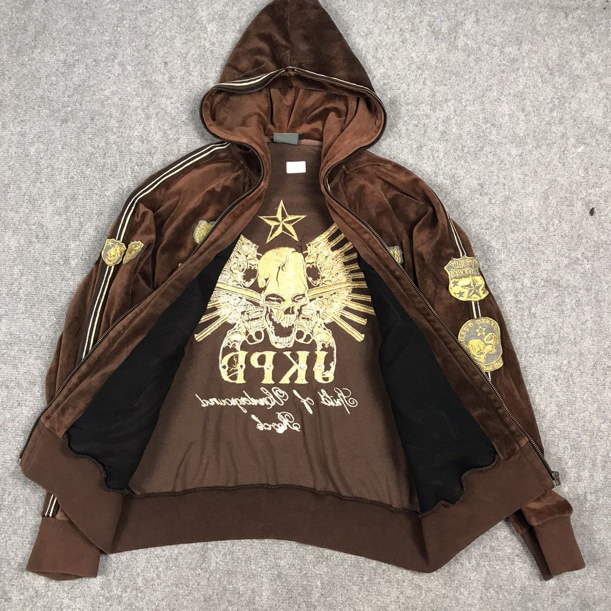 Japanese Brand JKPD ROCK EMBROIDERY DESIGN FULL ZIPPER HOODIES JACKET Size US S / EU 44-46 / 1 - 5 Thumbnail