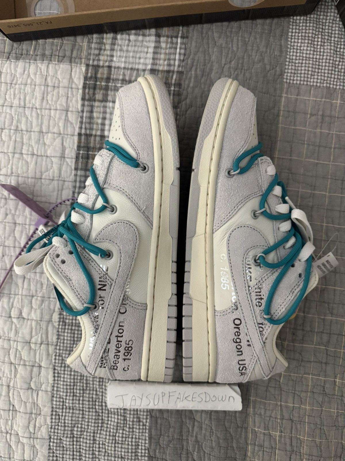 Nike Nike Dunk Low Off-White Lot 36 Size 8.5 DS Shoes Size US 8.5 / EU 41-42 - 3 Thumbnail