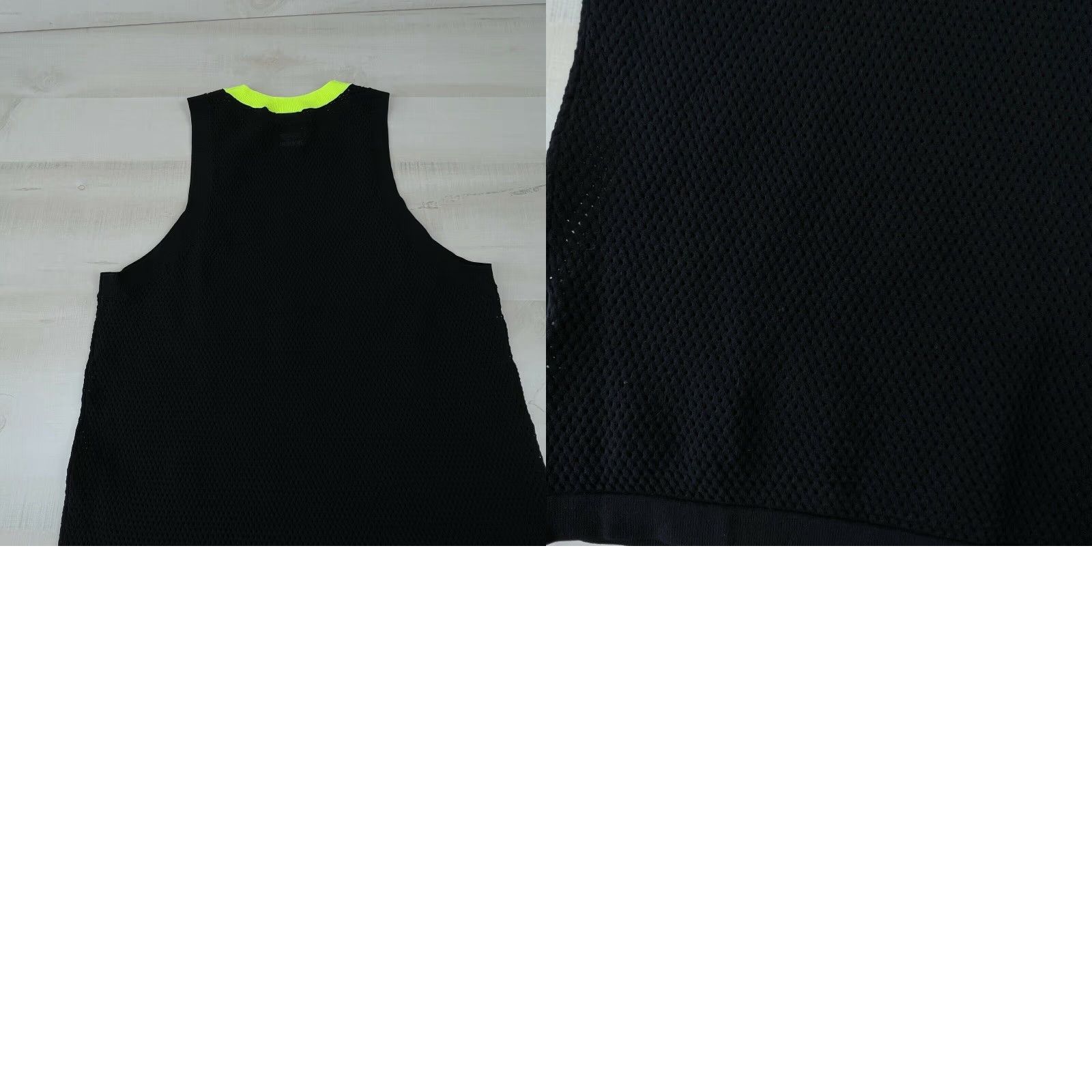 Adidas Adidas Mens Small Black Yellow Athletic Tank Top Sleeveless Mesh Size US S / EU 44-46 / 1 - 8 Thumbnail