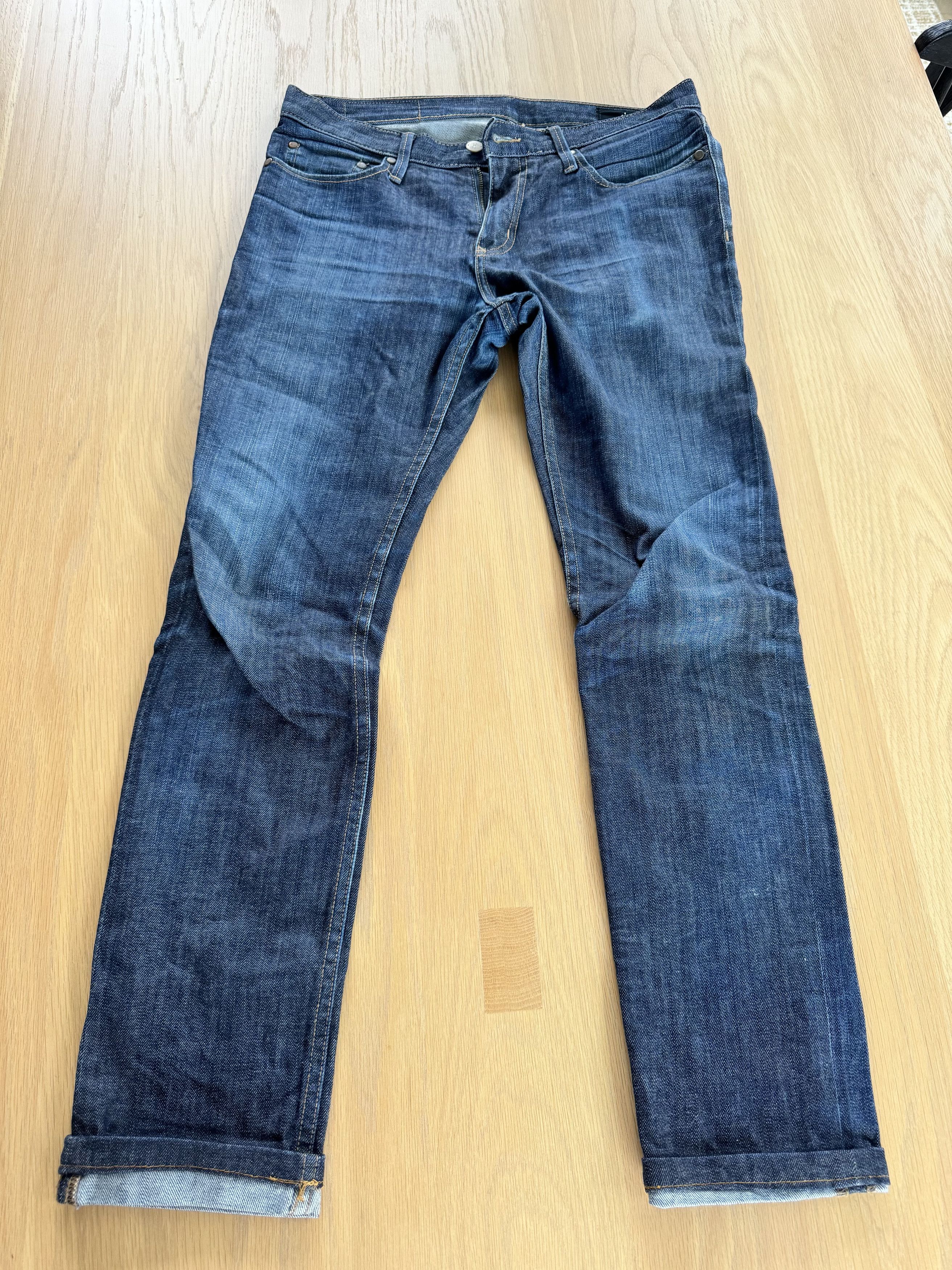 THVM THVM Raw Indigo Denim 👖 Size 30x30, nice fades Size US 30 / EU 46 - 3 Thumbnail