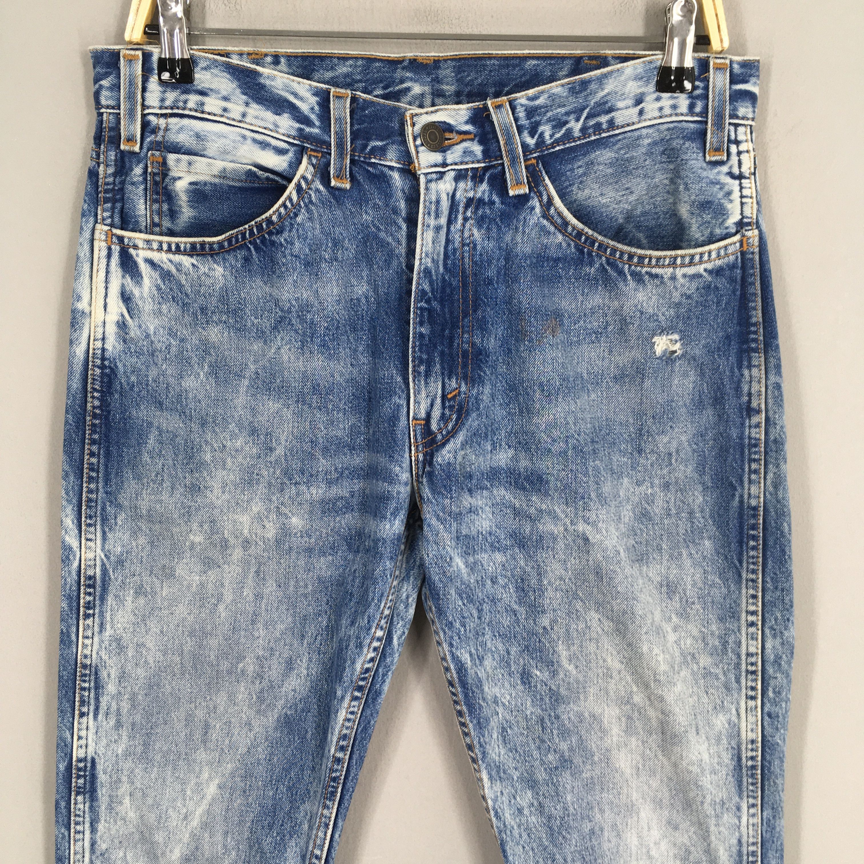 Levi's Size 31x31.5 Vintage Y2K Levi's 505 Faded Blue Jeans S1006 Size US 31 - 2 Thumbnail