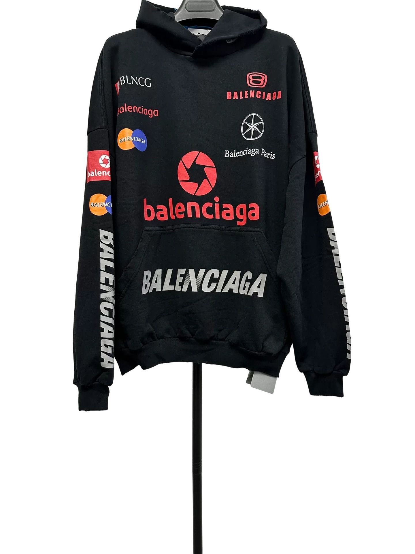 Balenciaga Balenciaga Top League Graphic Hoodie Size 1 Size US S / EU 44-46 / 1 - 1 Thumbnail