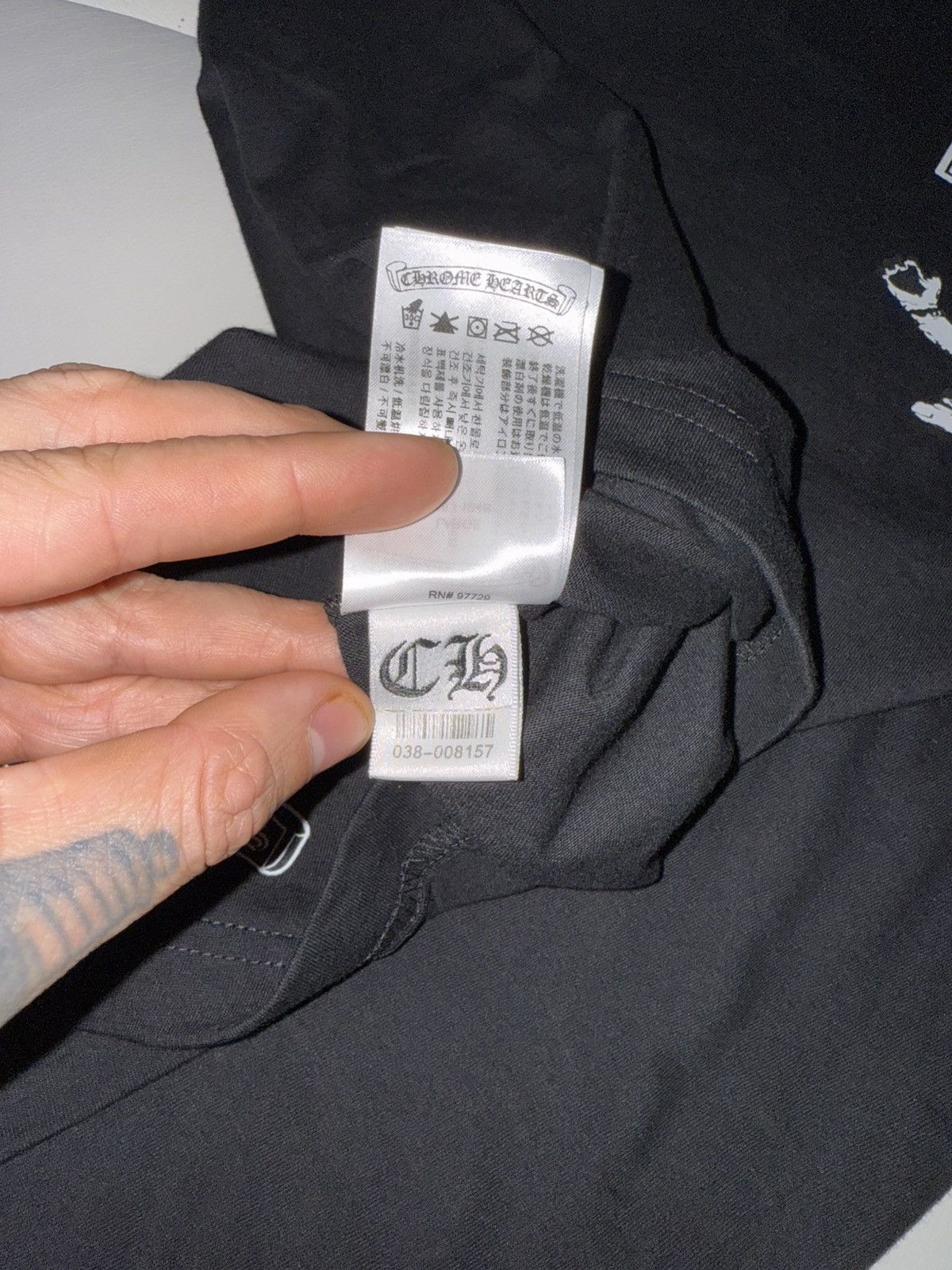 Chrome Hearts Chrome hearts foti logo t shirt Size US L / EU 52-54 / 3 - 6 Thumbnail