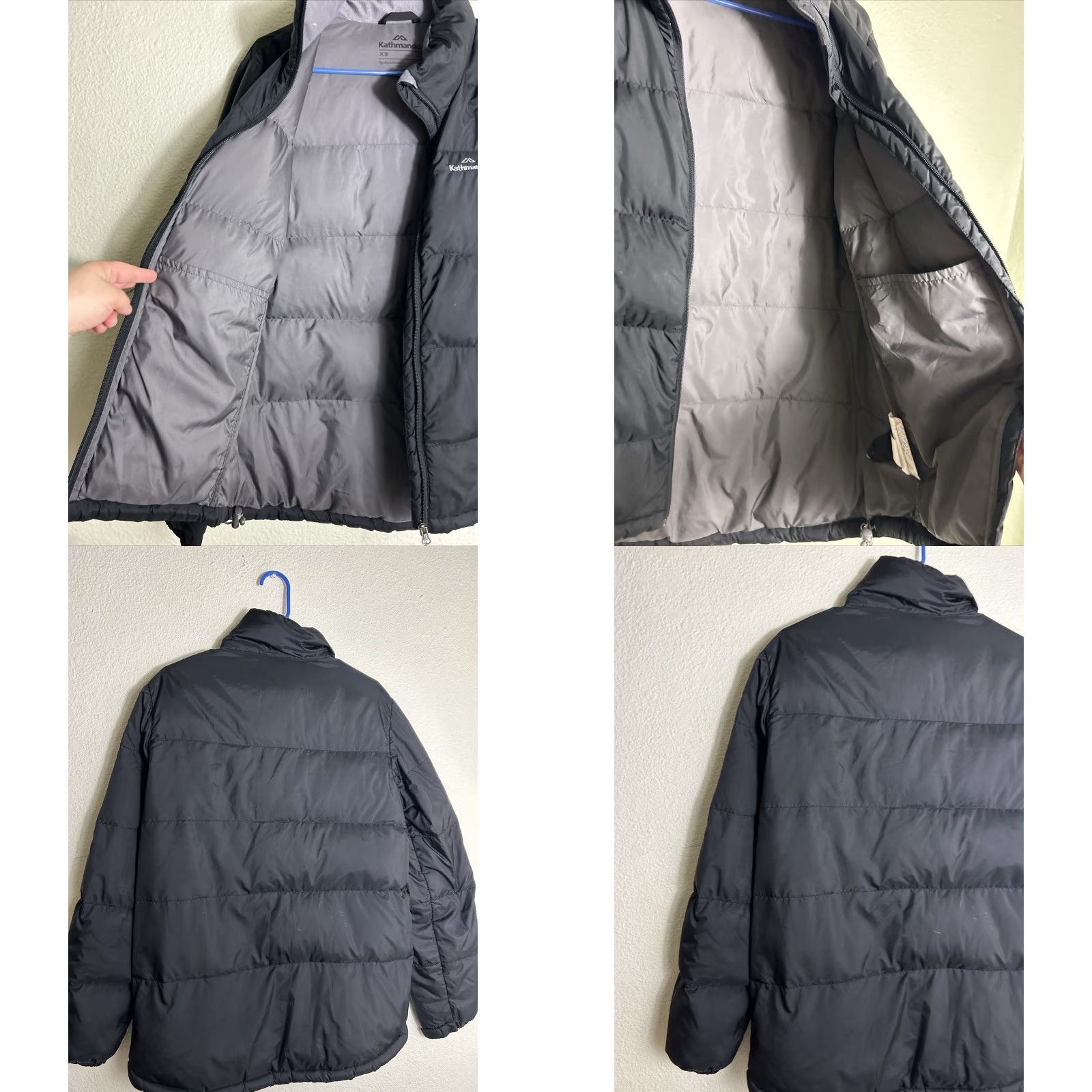 Kathmandu Kathmandu Womens XS Black Fullzip Duckdown550 Puffer Jacket Packable Light Jacket Size XS / US 0-2 / IT 36-38 - 9 Thumbnail