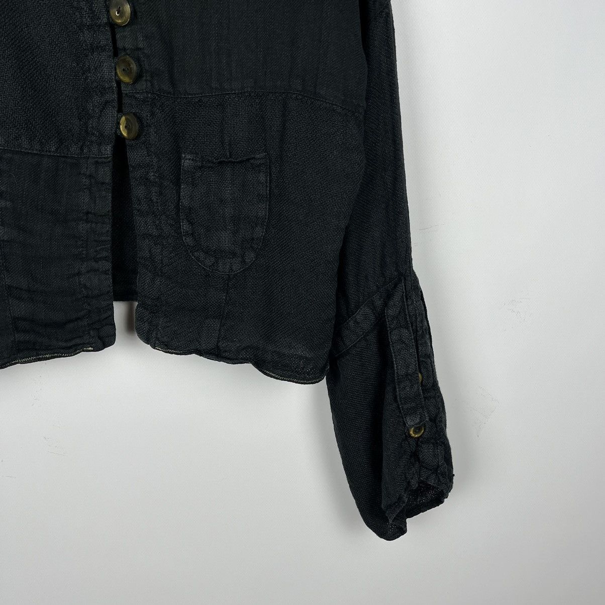If Six Was Nine Avant-Garde Ewa I Walla linen cotton ladies gothic cardigan Size M / US 6-8 / IT 42-44 - 4 Thumbnail