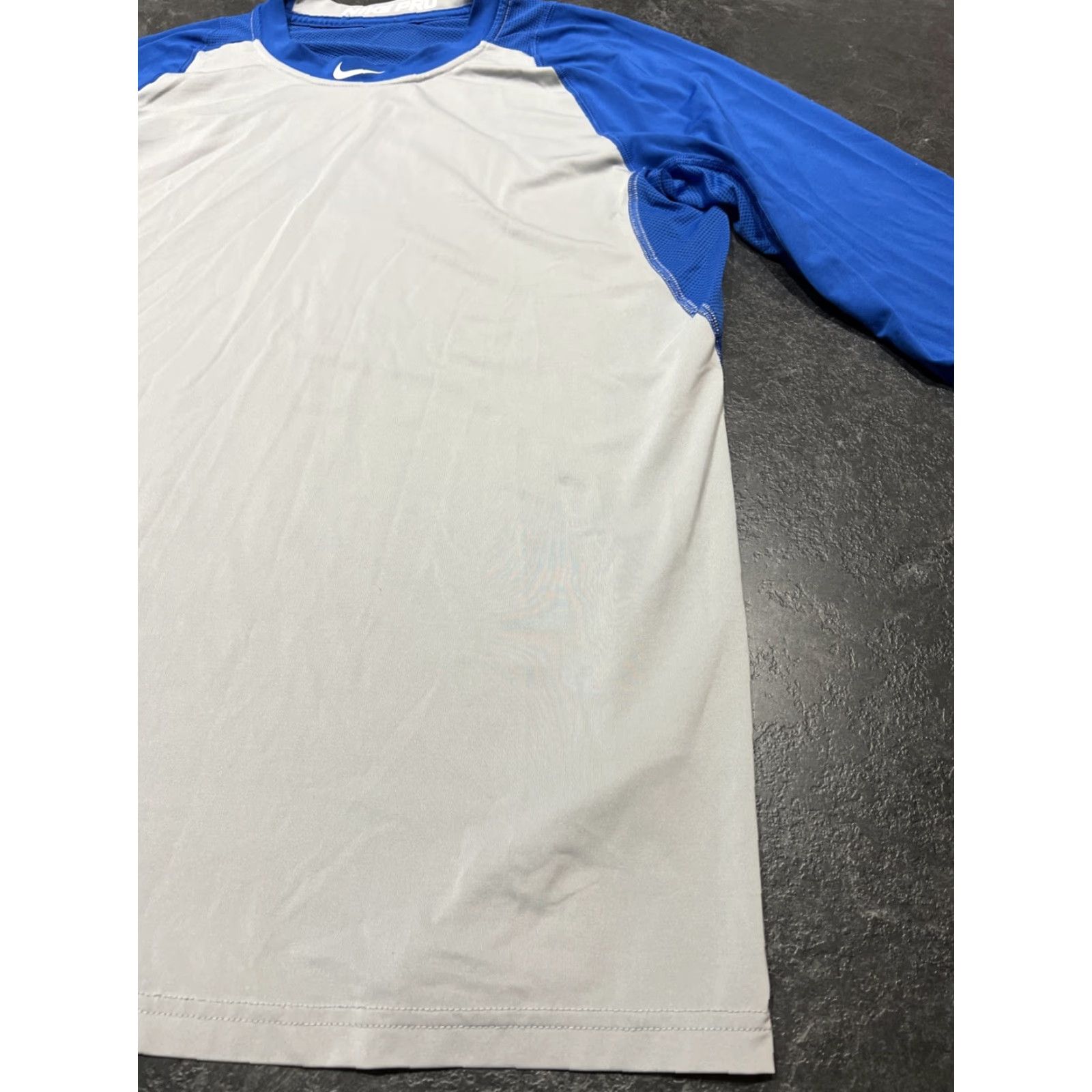 Nike Nike Pro MLB Men’s Medium Blue Dri-FIT Baseball Shirt Pullover 3/4 Sleeve Activewear Size US M / EU 48-50 / 2 - 3 Thumbnail