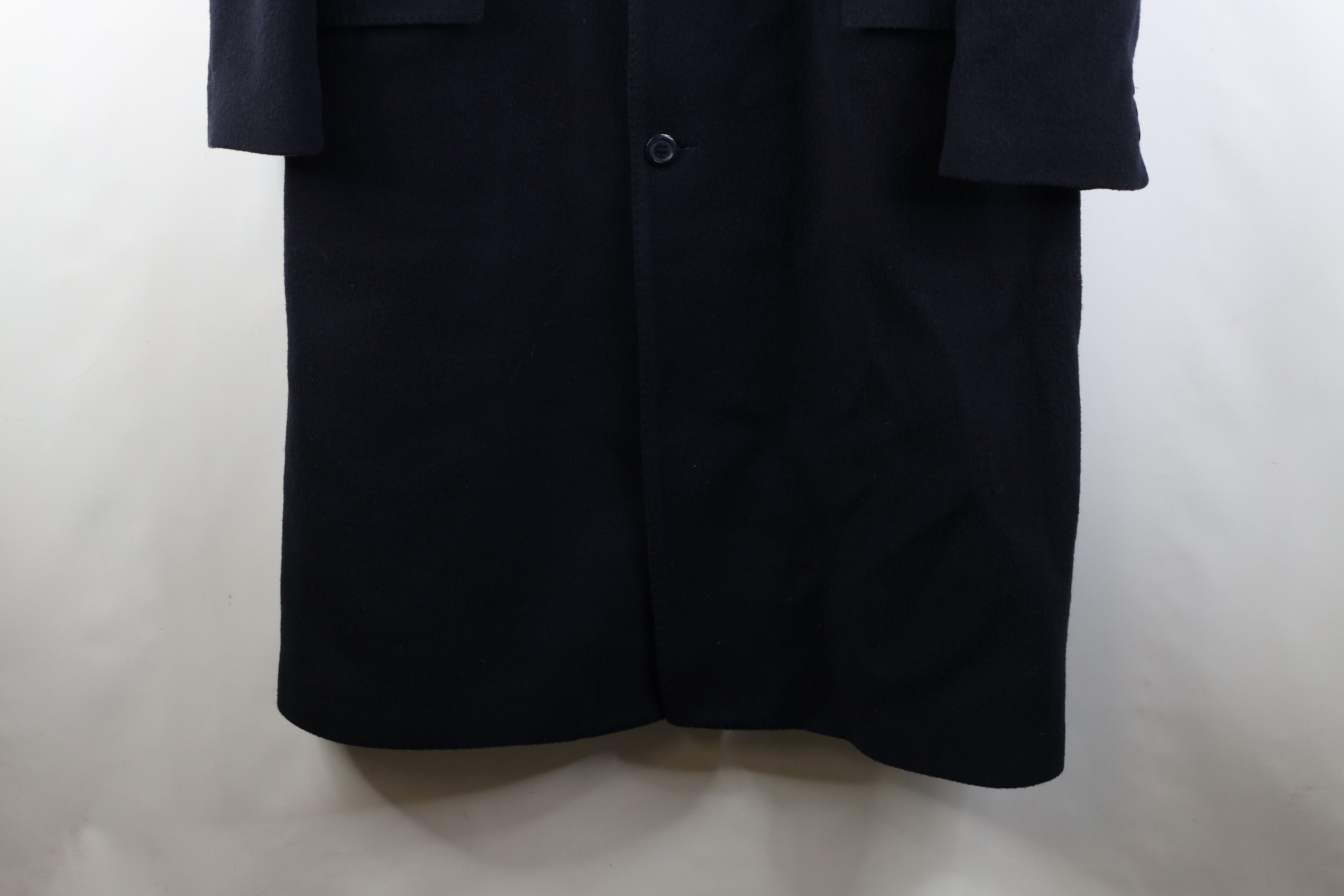 Vintage Vintage 90s Streetwear Blend Overcoat Jacket Navy Blue Size US XXL / EU 58 / 5 - 4 Thumbnail