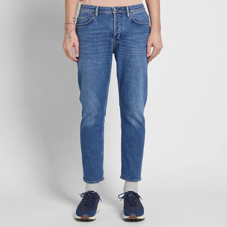 Acne Studios Acne Studios River Slim Tapered Jean Mid Blue 30O173-149 Size US 33 - 1 Thumbnail