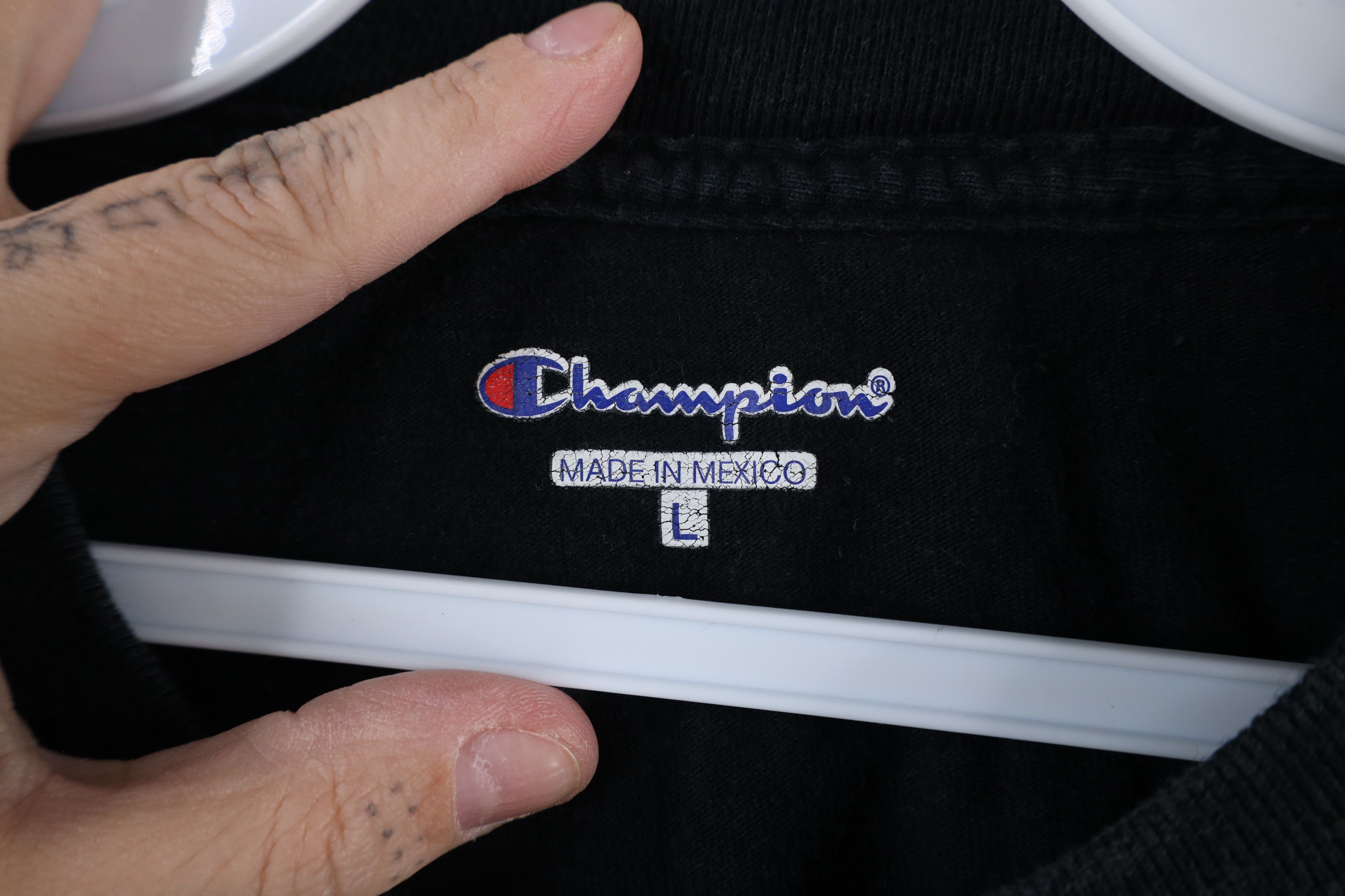 Champion × Vintage Vintage Champion Heavyweight Short Sleeve T-Shirt Cotton Size US L / EU 52-54 / 3 - 5 Thumbnail