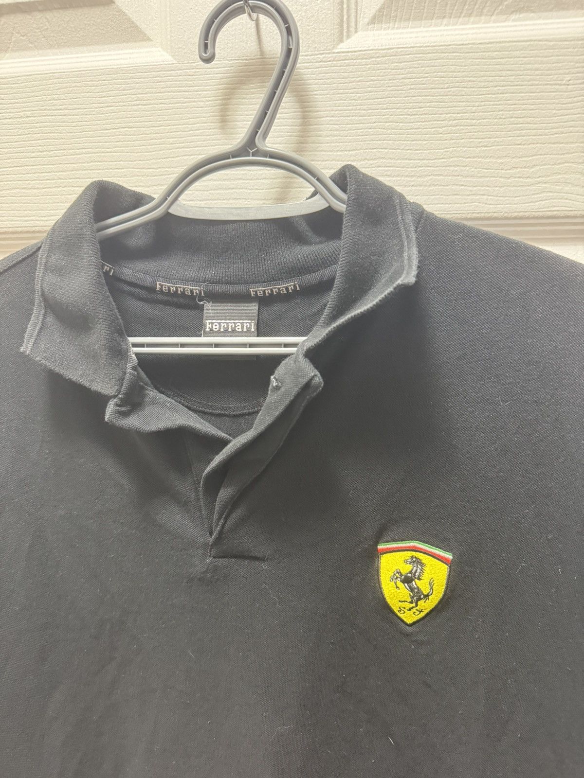 Ferrari Ferrari Black Polo Racing Vintage Car Shirt Rare Size US L / EU 52-54 / 3 - 3 Thumbnail