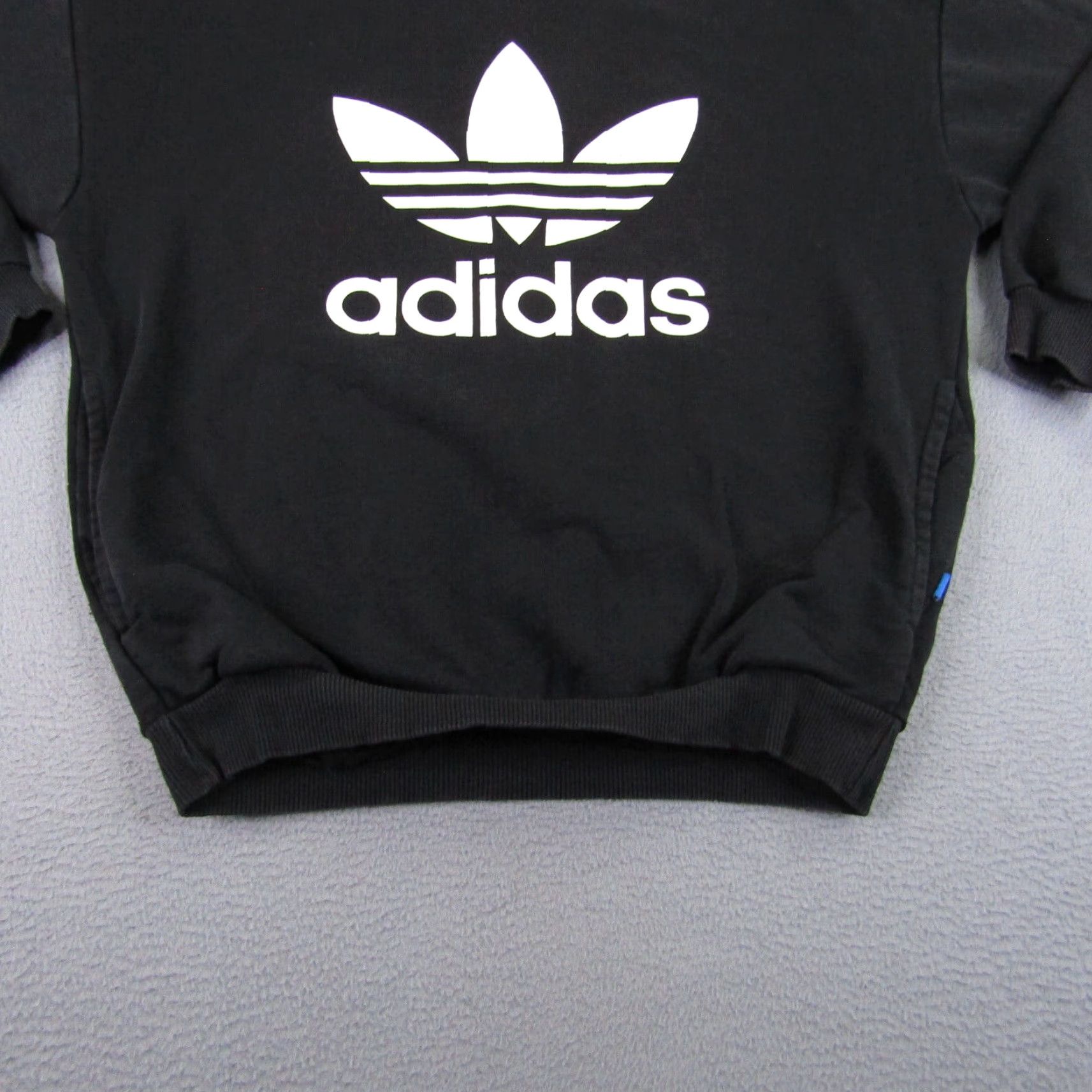 Adidas VINTAGE Adidas Sweatshirt Womens Small Black Logo Pullover Knit Crewneck Casual Activewear Size S / US 4 / IT 40 - 6 Thumbnail