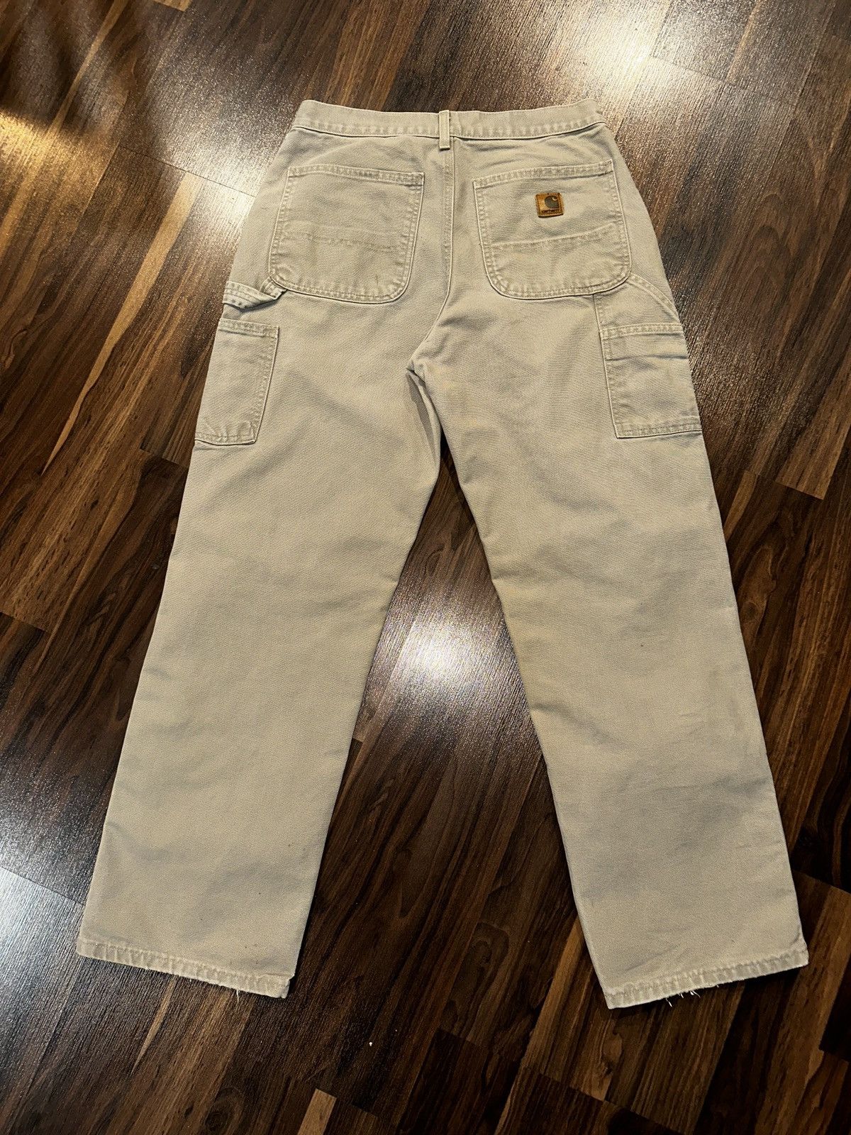 Carhartt Vtg Y2K CARHARTT NOT DOUBLE KNEE DUNGAREE BAGGY PANTS W31 Size US 31 - 1 Thumbnail