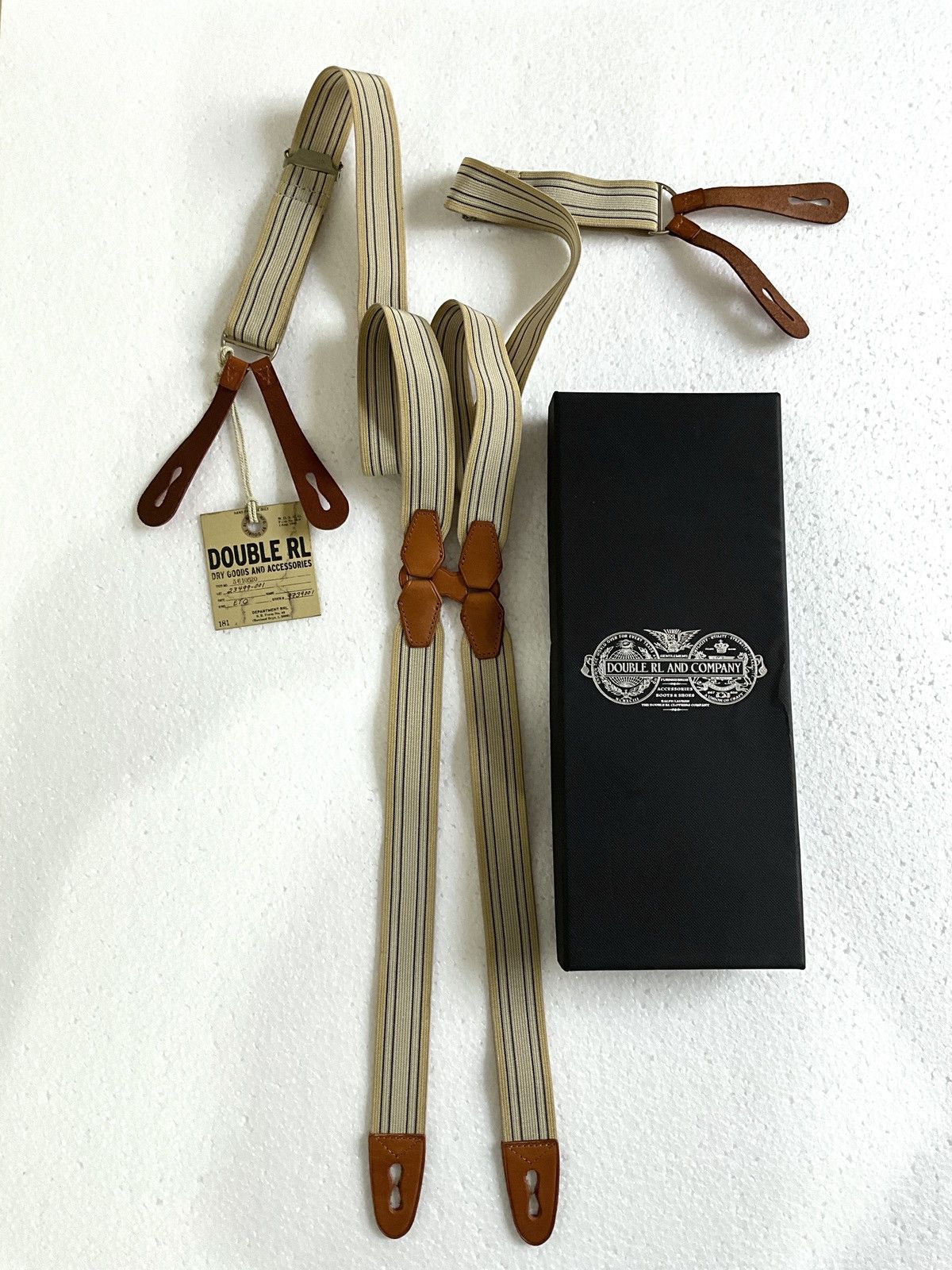 RRL Ralph Lauren RRL Double RL Warren Stretch Jaspe Braces Size ONE SIZE - 1 Thumbnail