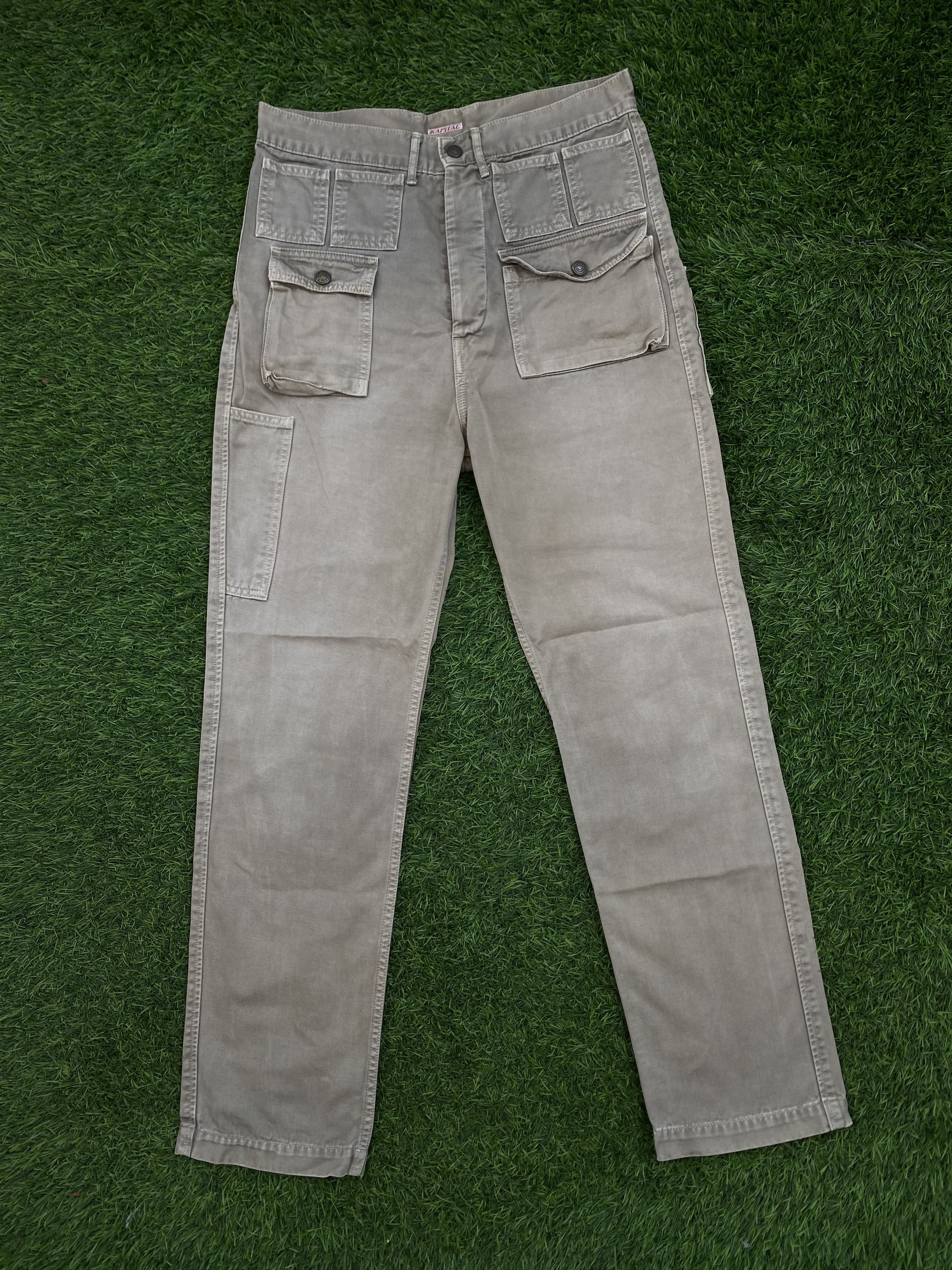 Japanese Brand Rare Kapital Buckle Multipocket Cargo Pants Size US 31 - 1 Thumbnail
