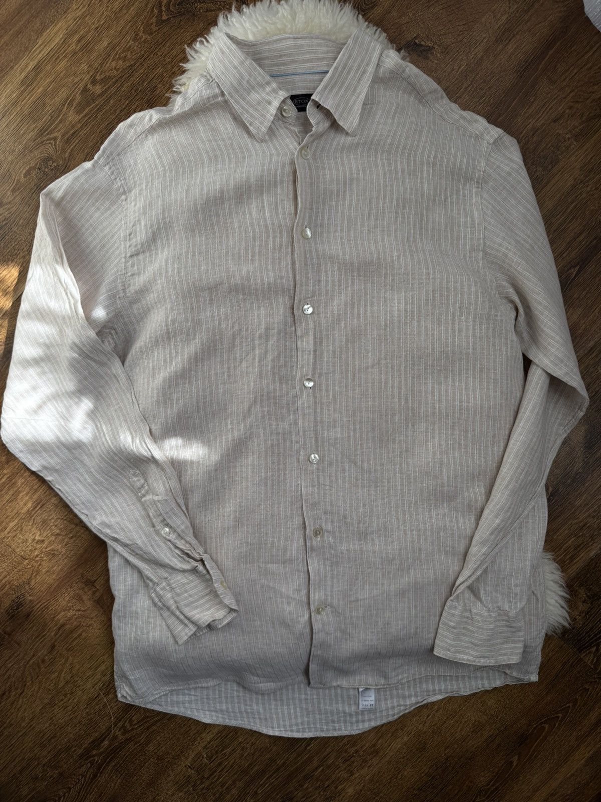 Eton Eton Linen shirt Size 44R - 1 Thumbnail