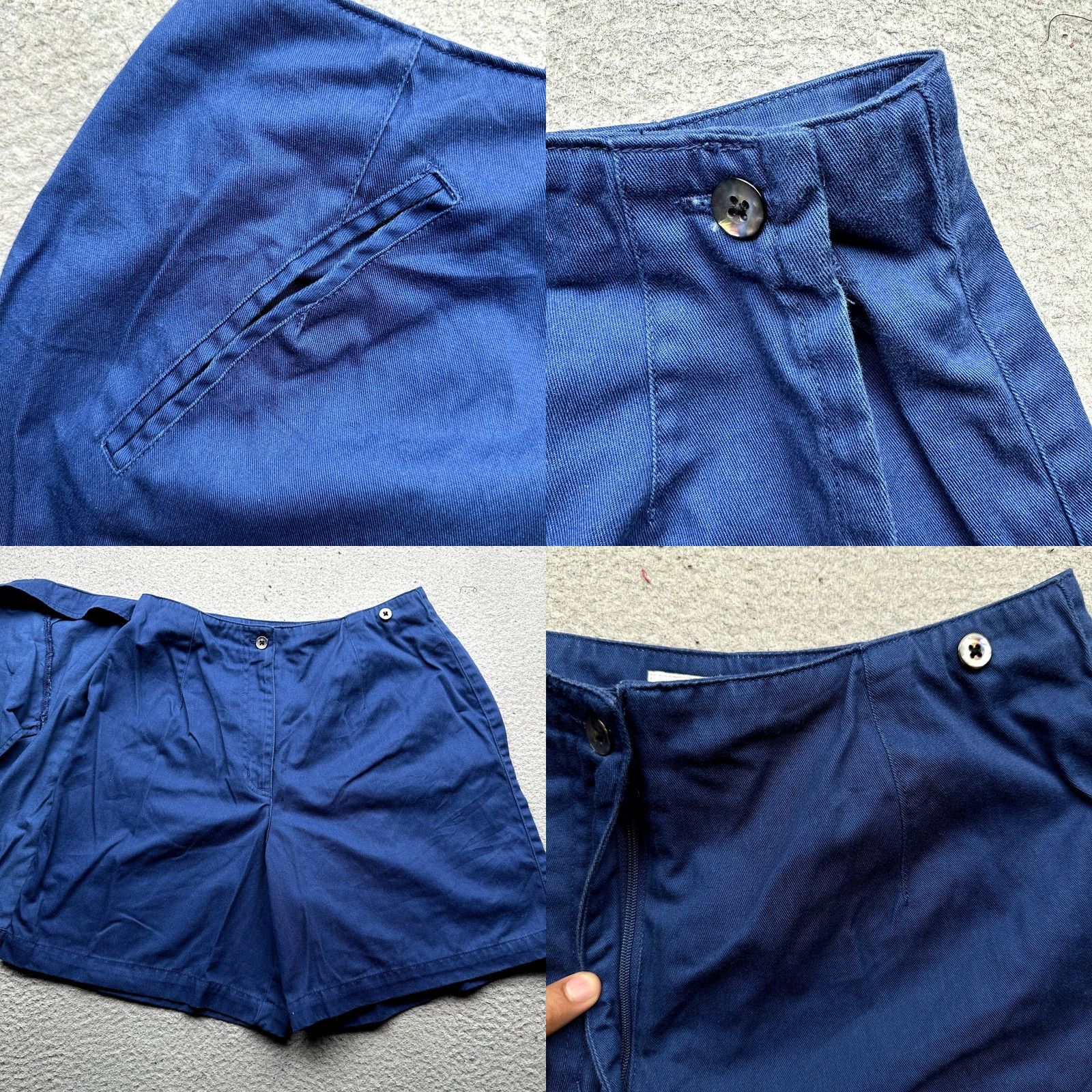 Nike VINTAGE Nike Golf Blue Skort Shorts Womens M 27x6.5 Twill Cotton Polyester Pockets 90s 80s Shout Swoosh Women Size 32" / US 10 / IT 46 - 8 Thumbnail