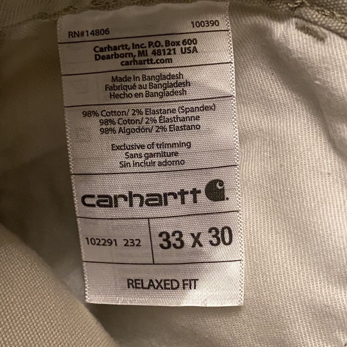 Carhartt × Dickies × JNCO Vintage Y2K Earth Tone Tan Carhartt Baggy Pants 33 Size US 32 / EU 48 - 14 Thumbnail