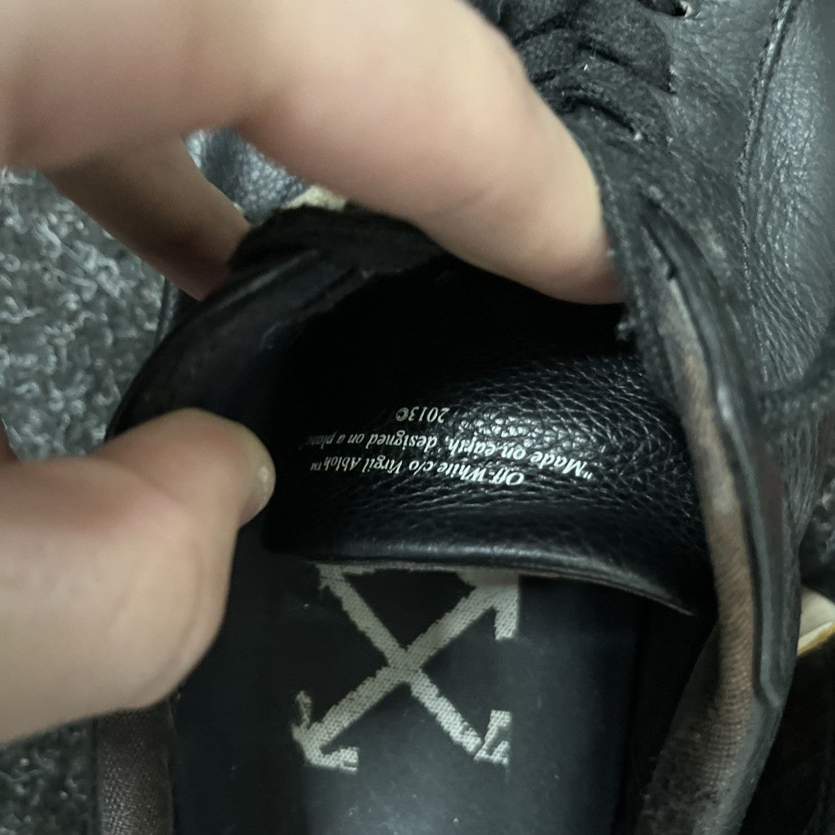 Off-White Off white vulcanized sneakers shoes Black Size US 11 / EU 44 - 13 Thumbnail