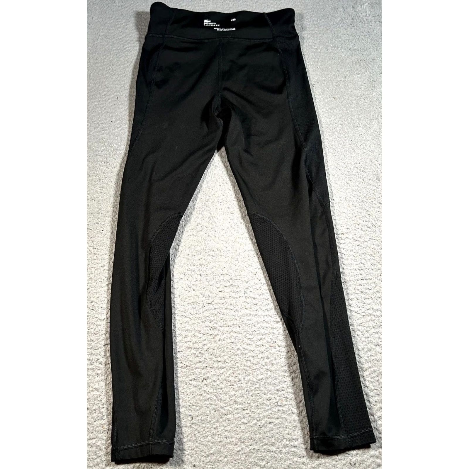 Lacoste Lacoste Sport Leggings Womens Medium Black Mid Rise Workout Croc Performance Leggings Black Lacoste Womens Medium M Athletic Activewear Croc Sport Size 32" / US 10 / IT 46 - 2 Thumbnail