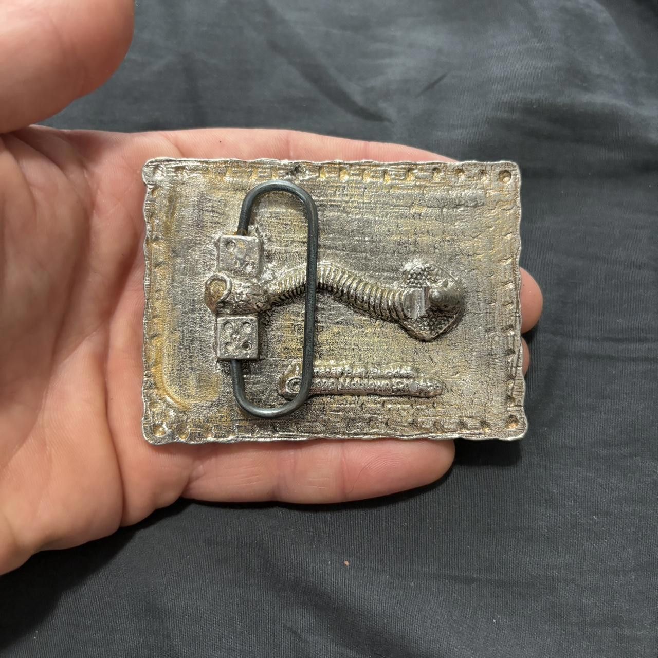 Designer vintage studded belt buckle Size ONE SIZE - 2 Thumbnail
