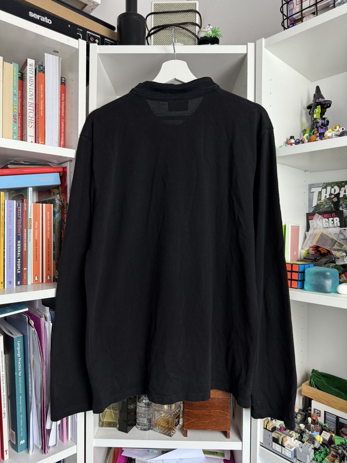 Designer × Wood Wood Wood Wood black longsleeve polo t-shirt L streetwear luxury Size US L / EU 52-54 / 3 - 2 Thumbnail