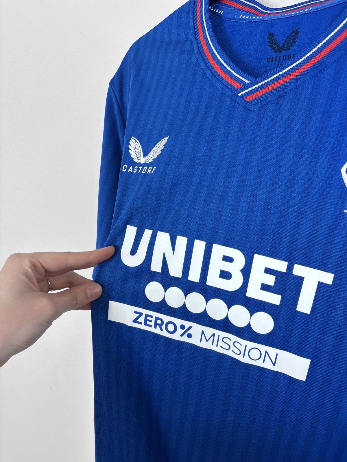 Castore Castore Rangers FC 2023/2024 Home Football Soccer Jersey Size US XL / EU 56 / 4 - 7 Thumbnail