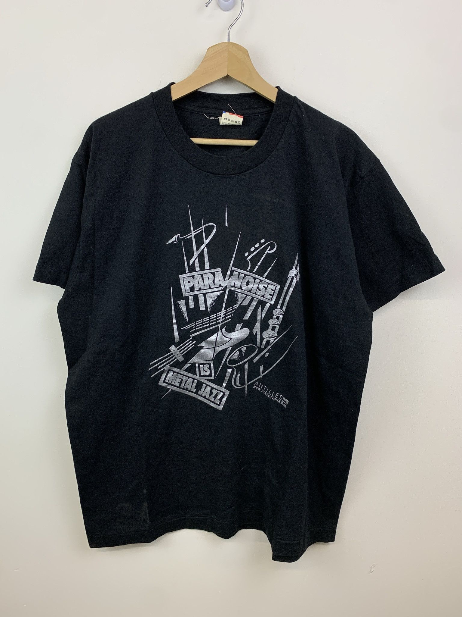 Other Vintage 1990s Para Noise is Metal Jazz Single Stitch Tee Size XL Size US XL / EU 56 / 4 - 1 Thumbnail