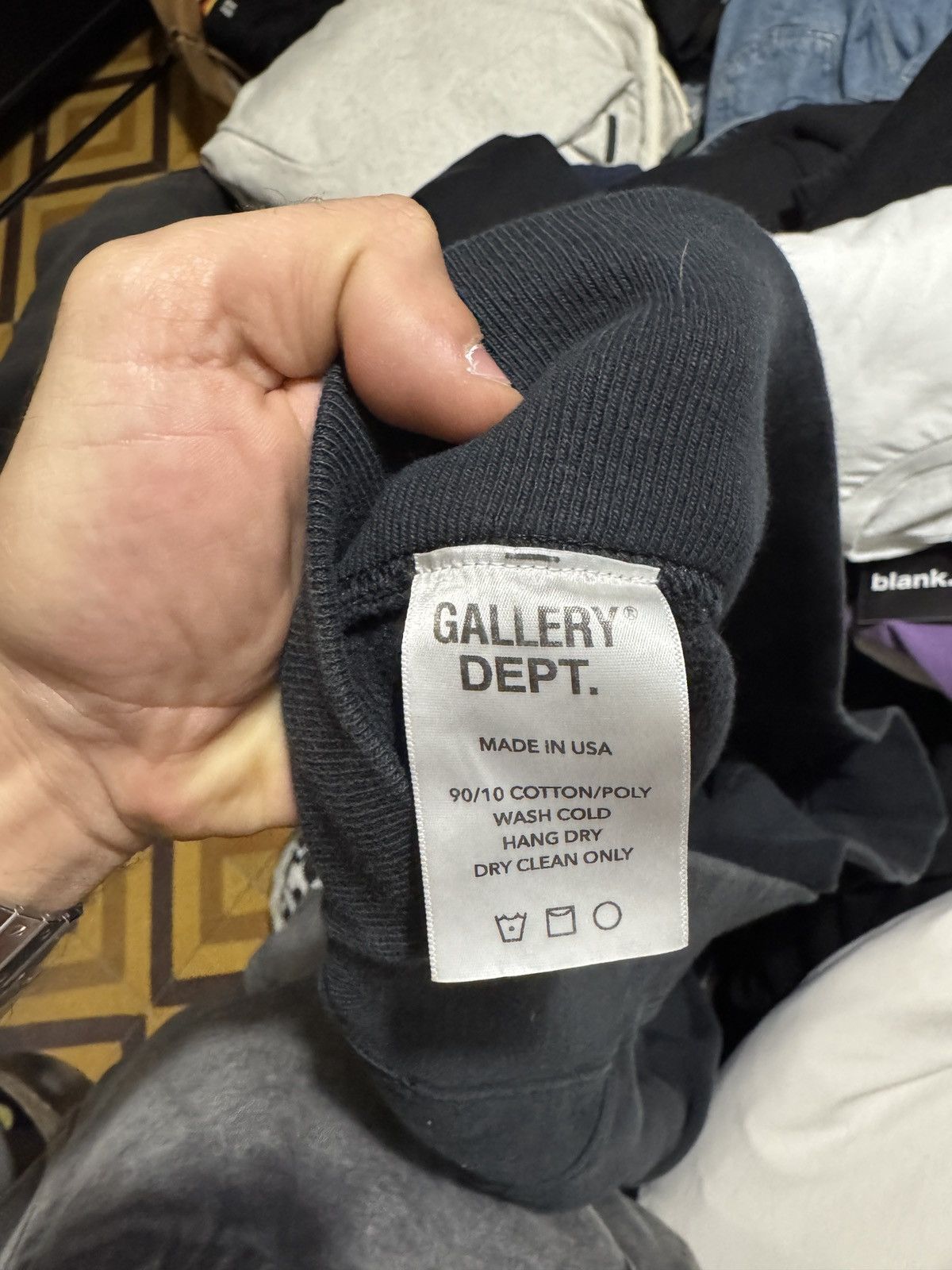 Gallery Dept. Washed black heavy hoodie Size US XL / EU 56 / 4 - 6 Thumbnail
