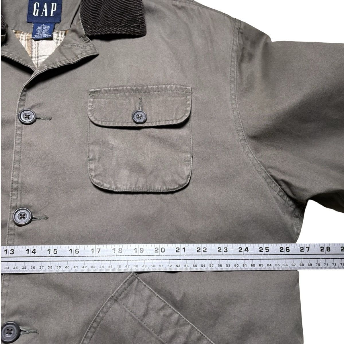 Gap Vintage 90s Gap Brown Mens Flannel Chore Coat Barn Jacket L Size US L / EU 52-54 / 3 - 4 Thumbnail