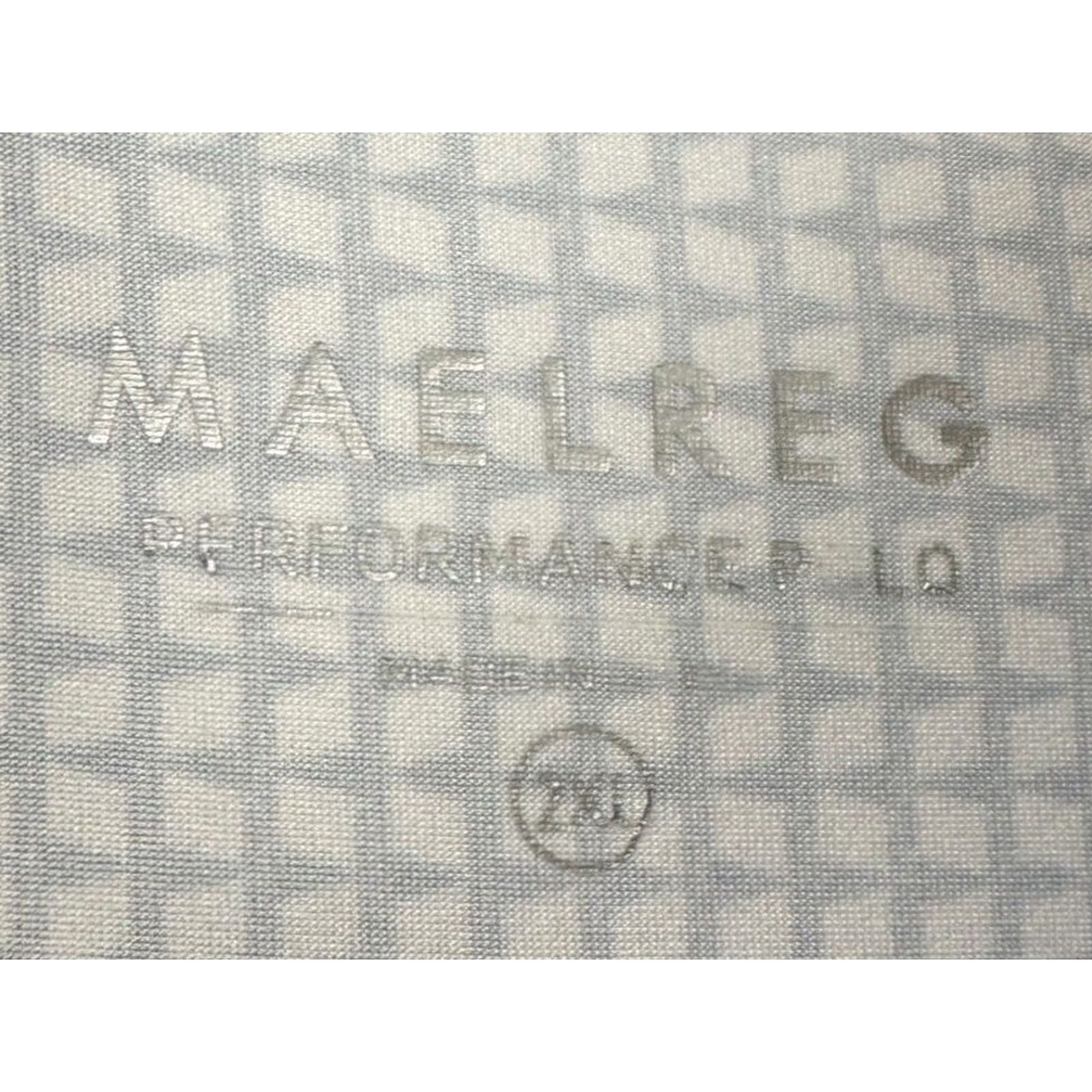 Vintage Maelreg Polo Shirt Mens 2XL Navy Geometric Performance Golf Short Sleeve Rugby Size US XXL / EU 58 / 5 - 4 Thumbnail