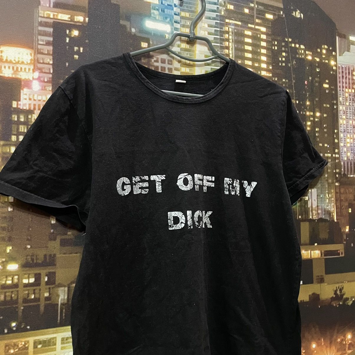 Band Tees OPIUM TEE HUMOR GET OFF MY DICK PENIS FADE PORNO STAR Y2K Size US M / EU 48-50 / 2 - 2 Thumbnail