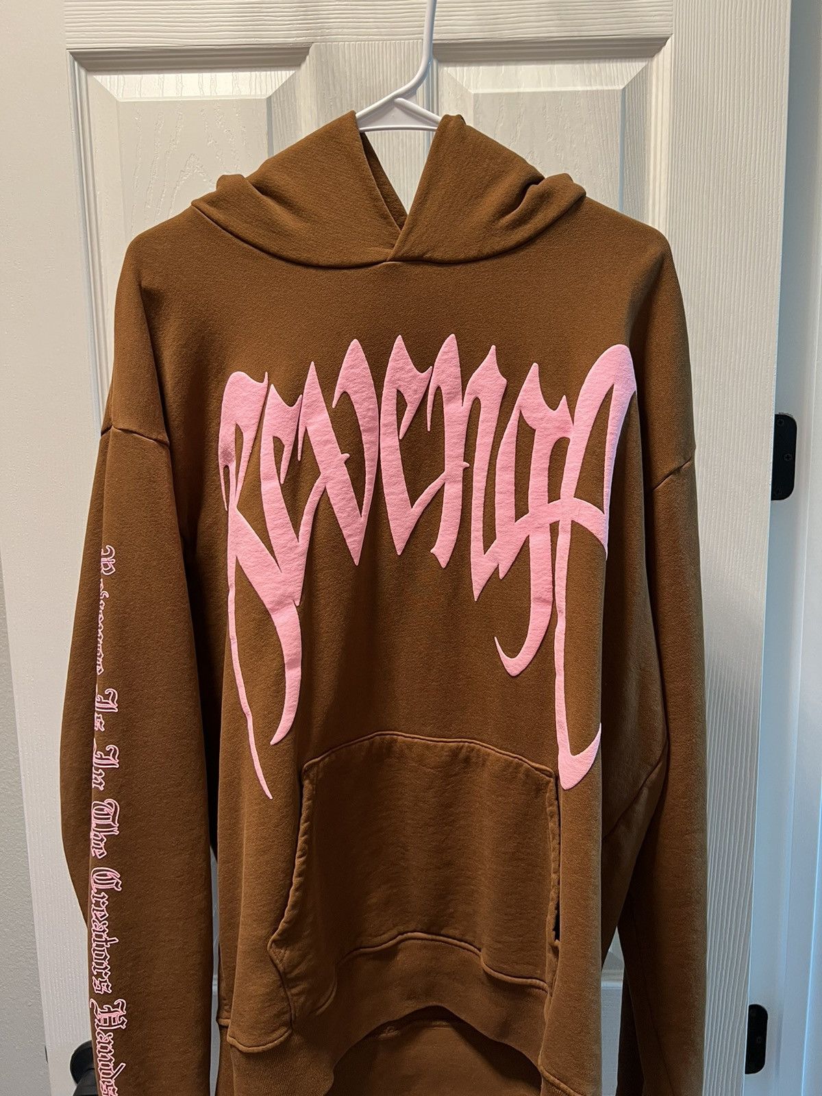 image of Revenge Ice Cream Arch Hoodie in Brown, Men's (Size Large)