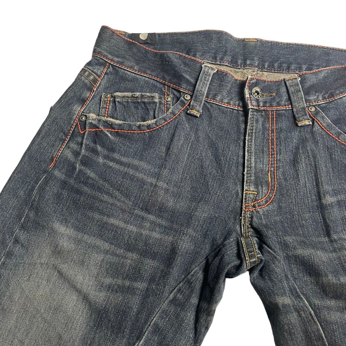 Blue Blue Japan 🇯🇵 VINTAGE BLUE WAY WASHED DENIM PANTS Size US 33 - 9 Thumbnail