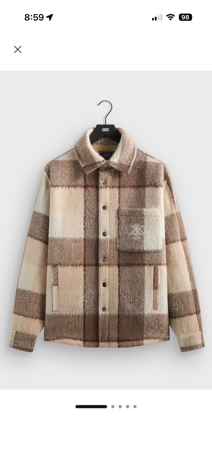 Kith Kith Brushed Plaid Sheridan Shirt Jacket Size US L / EU 52-54 / 3 - 7 Thumbnail