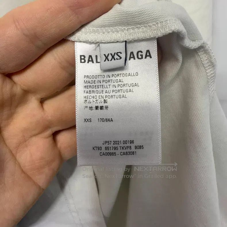 Balenciaga Balenciaga Off-White Short Sleeve Size US XXS / EU 40 - 4 Thumbnail