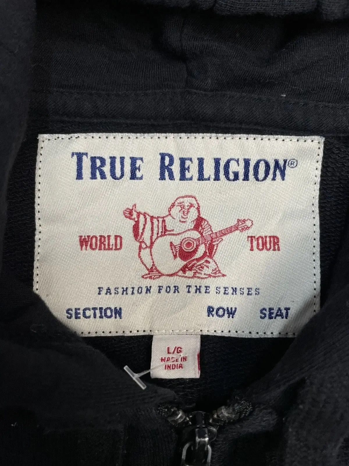 Ed Hardy × True Religion Vintage True Religion Zip Hoodie faded distressed japan Size US L / EU 52-54 / 3 - 8 Thumbnail
