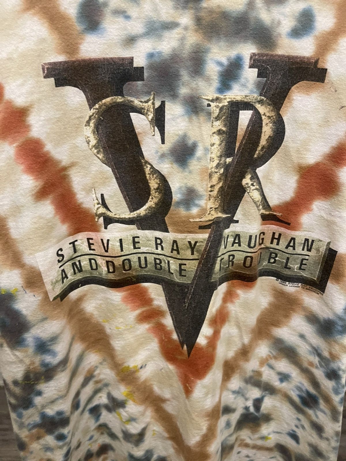 Band Tees × Vintage Stevie Ray Vaughan & Double Trouble Vintage Tee T-Shirt RARE Size US L / EU 52-54 / 3 - 3 Thumbnail