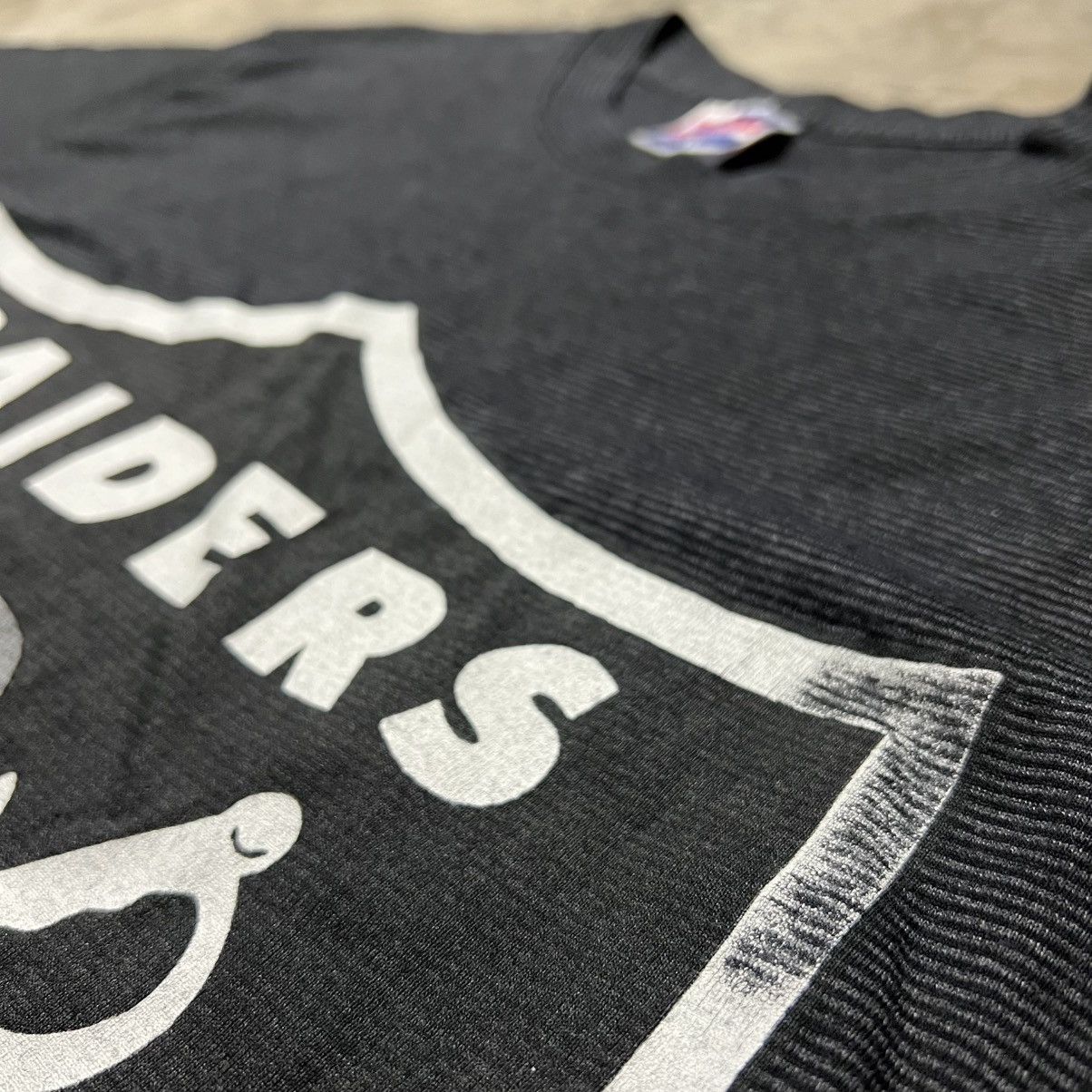 NFL × Vintage Vintage 90’s NFL Los Angeles Raiders Football 🇺🇸 T-Shirt Size US XL / EU 56 / 4 - 5 Thumbnail