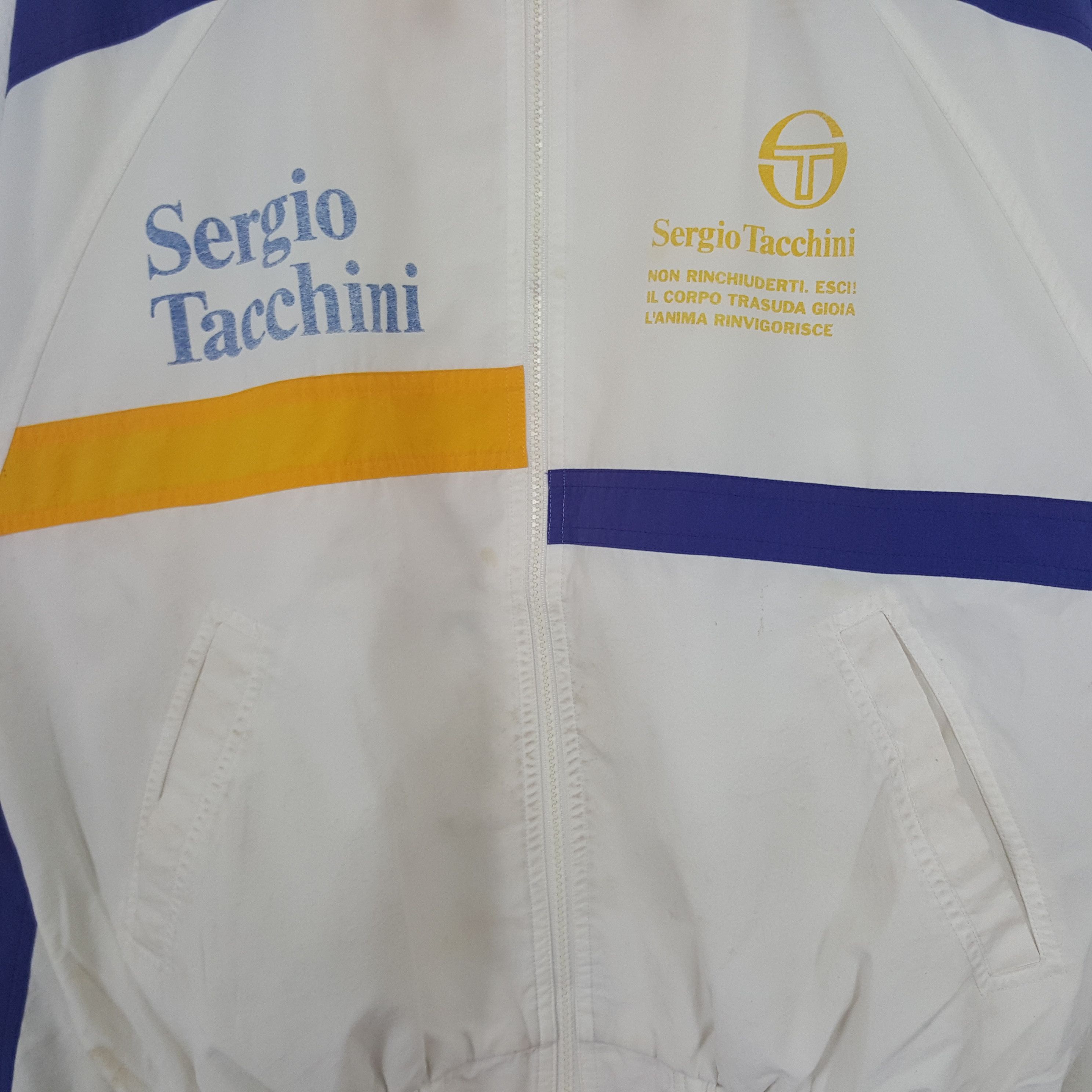 Sergio Tacchini × Vintage Vintage Sergio Tacchini Sports Style Tennis Jacket Size US L / EU 52-54 / 3 - 4 Thumbnail
