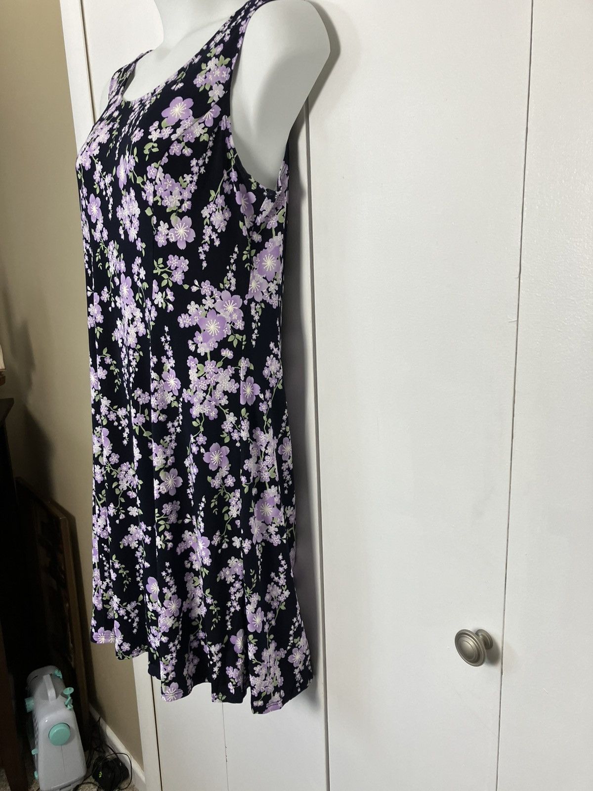 Other Perceptions Petite Floral Flare Sleeveles Dress Size XL / US 12-14 / IT 48-50 - 5 Thumbnail